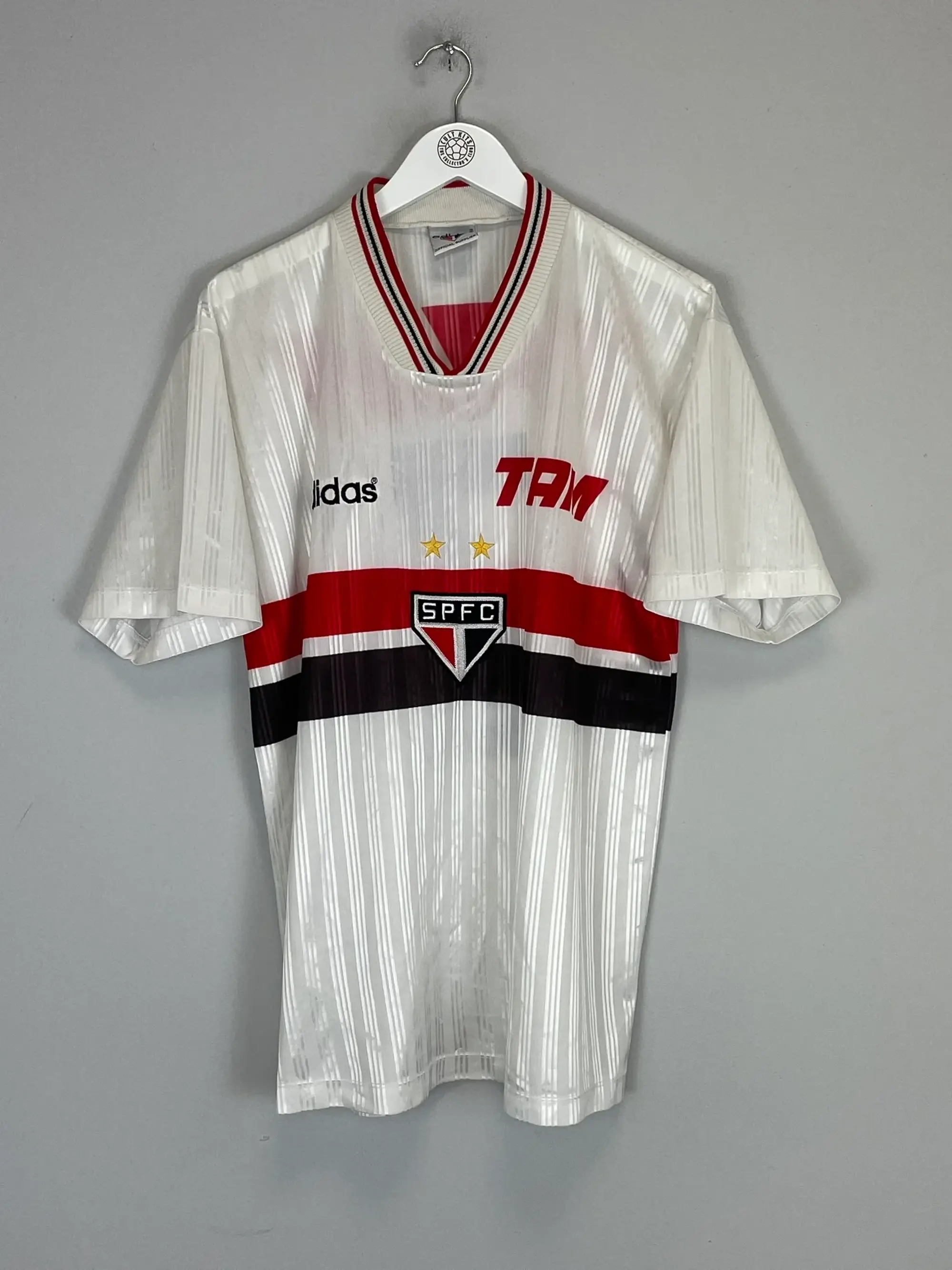CULT KITS - 1993/94 STANDARD LIEGE #9 HOME SHIRT (L) ADIDAS
