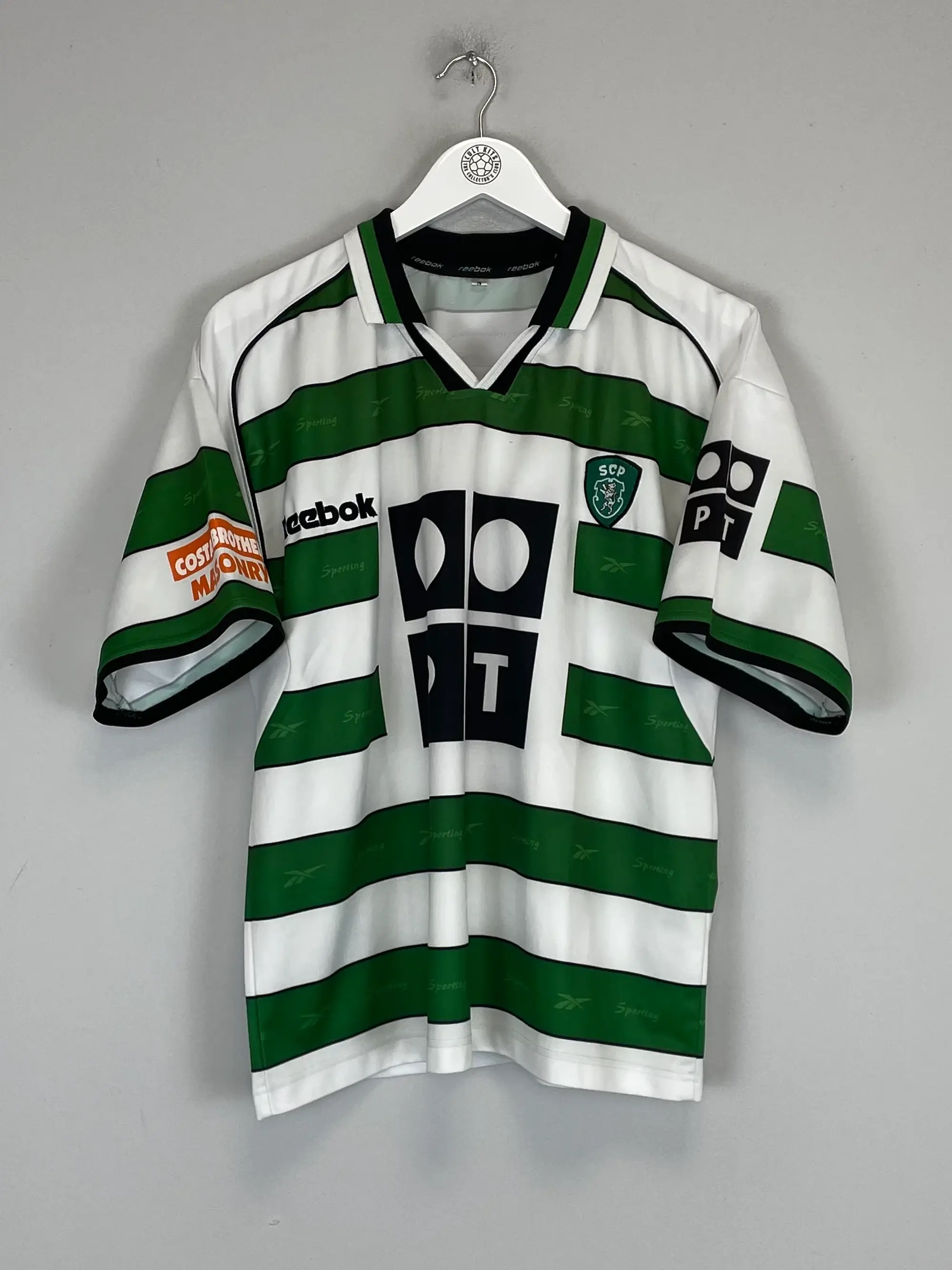CULT KITS - 2000/01 SPORTING CP HOME SHIRT (S) REEBOK