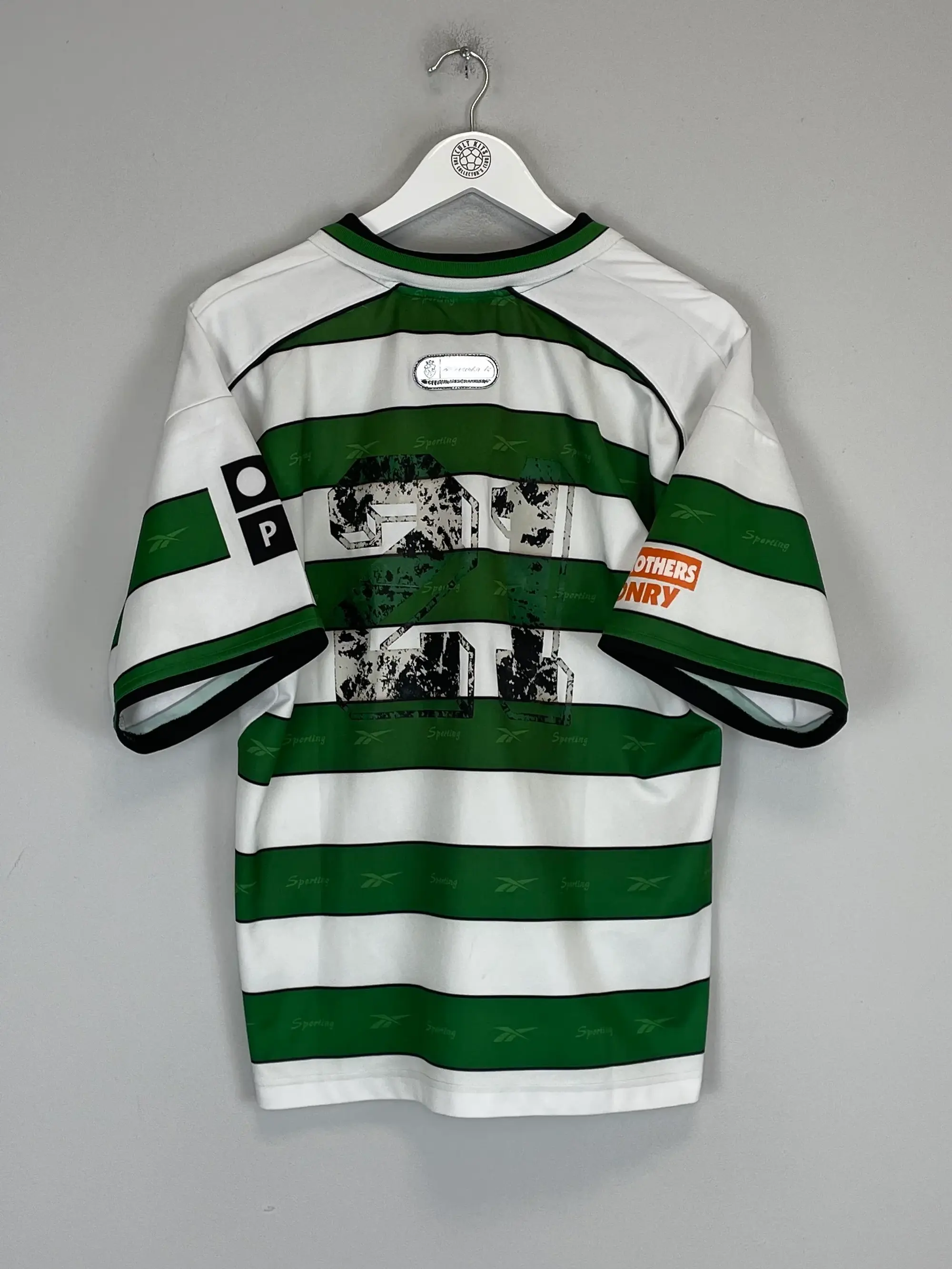 CULT KITS - 2000/01 SPORTING CP HOME SHIRT (S) REEBOK