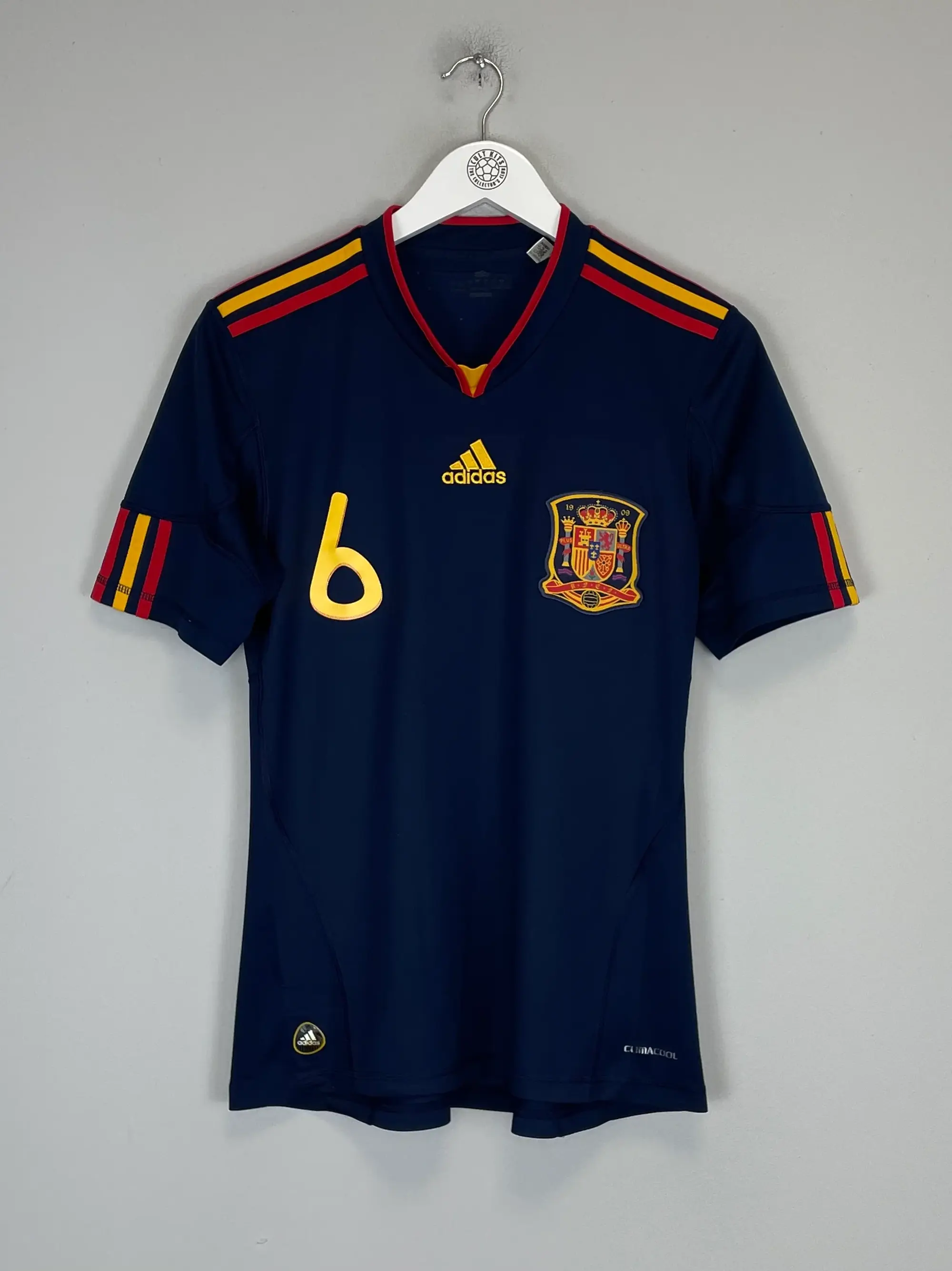 CULT KITS - 2010/11 SPAIN INIESTA #6 AWAY SHIRT (S) ADIDAS