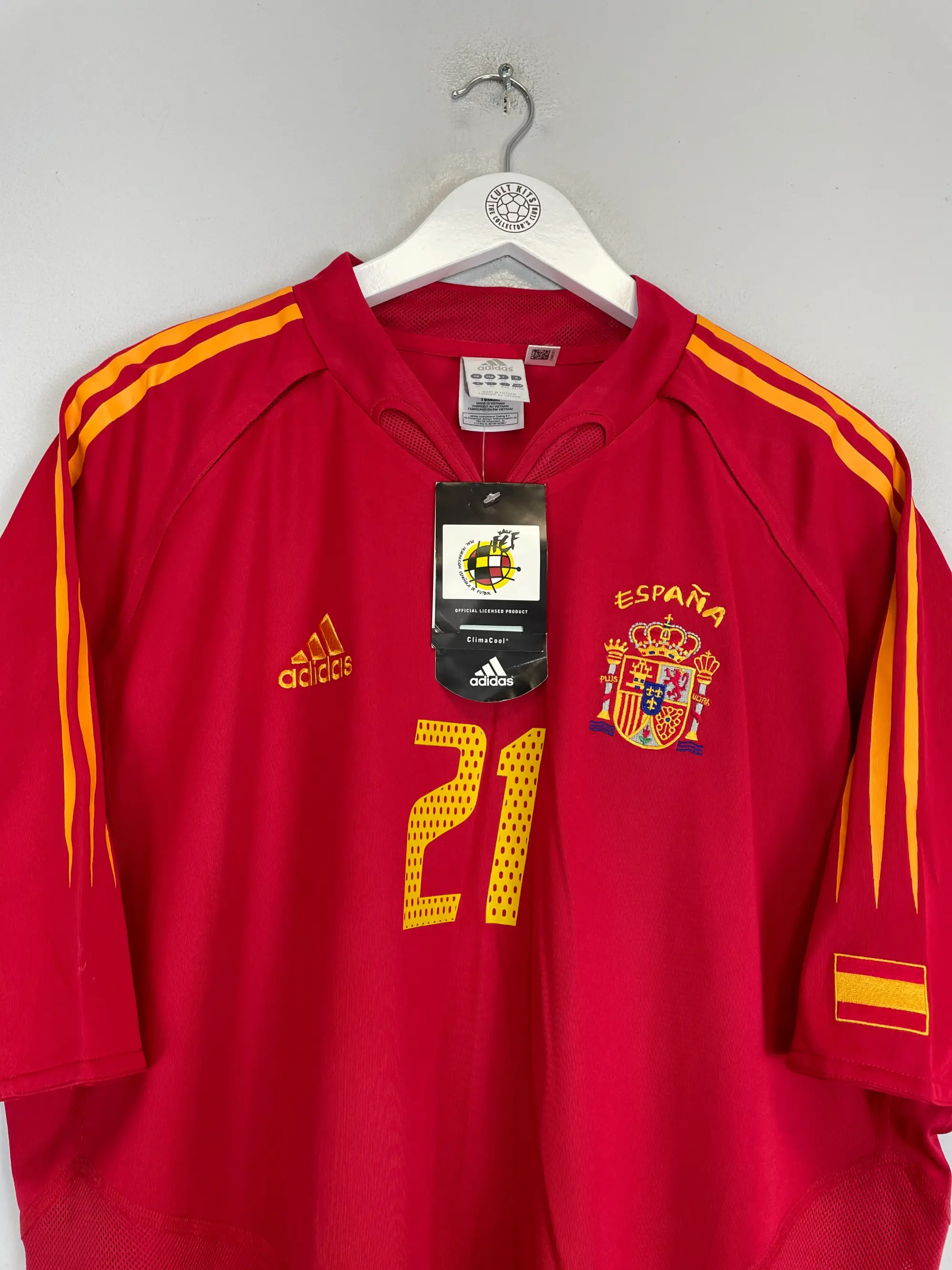 2004/06 SPAIN PUYOL #5 HOME SHIRT (M) ADIDAS | Cult Kits