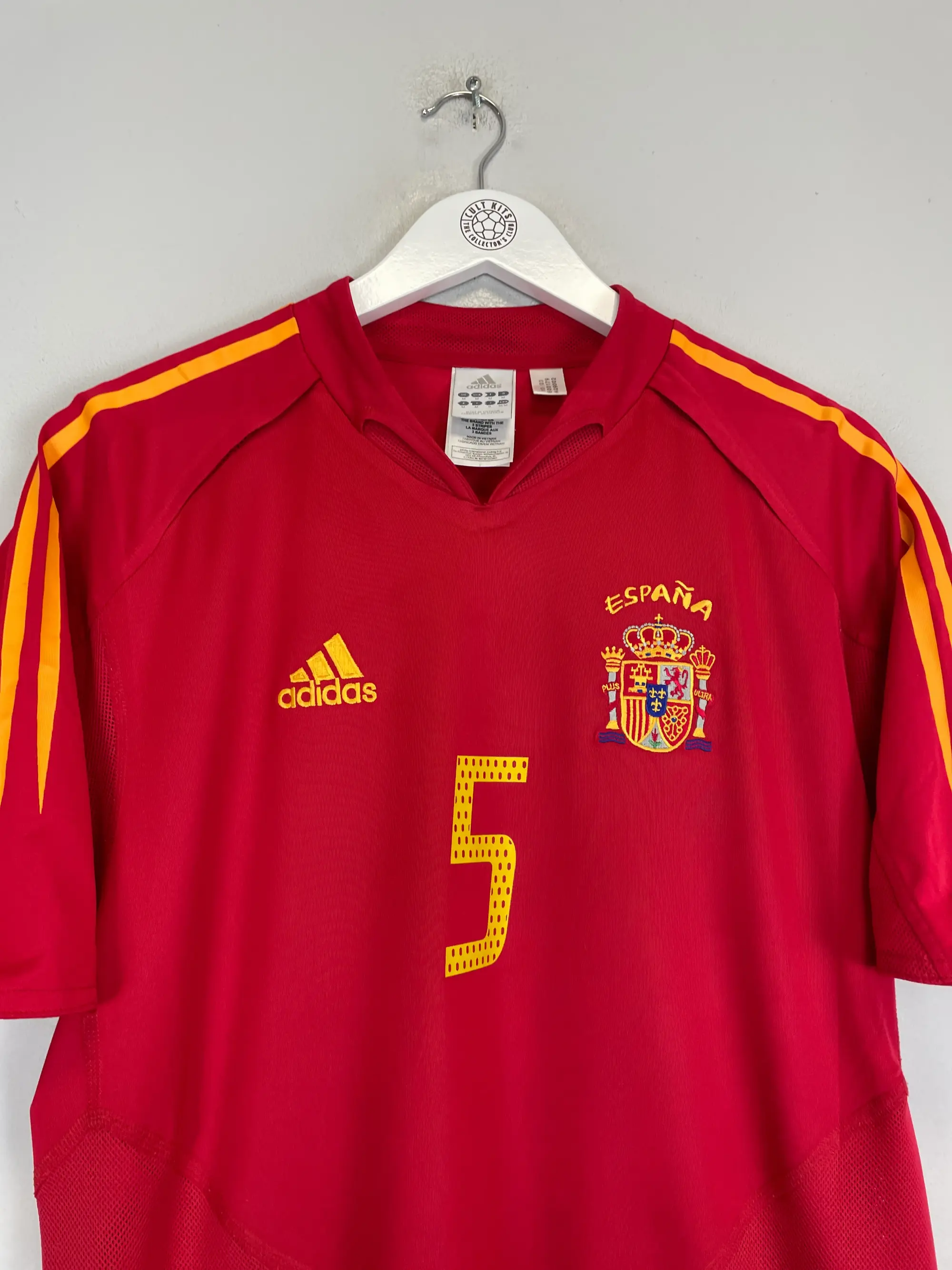 2004/06 SPAIN PUYOL #5 HOME SHIRT (M) ADIDAS | Cult Kits