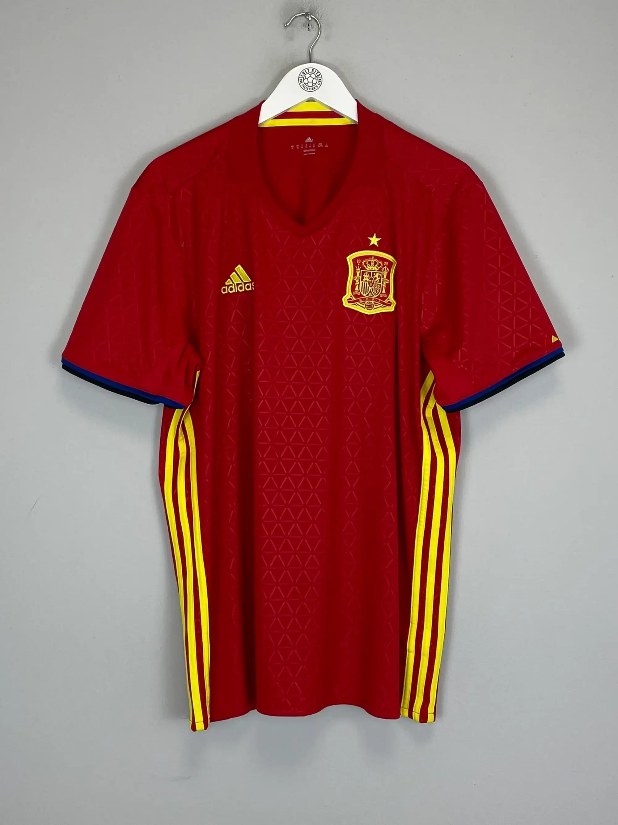 CULT KITS - 2016/17 SPAIN HOME SHIRT (XL) ADIDAS