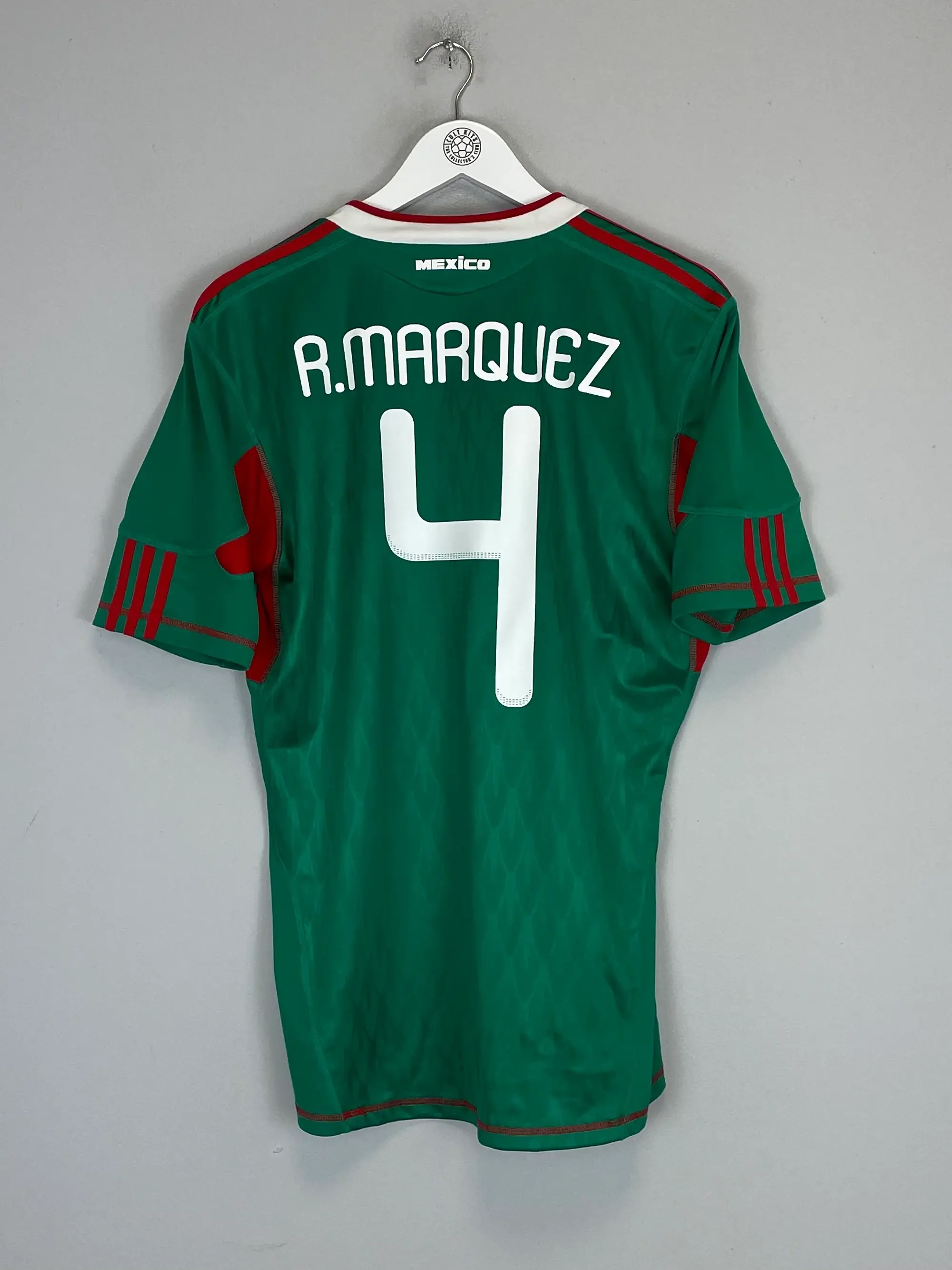CULT KITS - 2010 MEXICO R.MARQUEZ #4 HOME SHIRT (M) ADIDAS