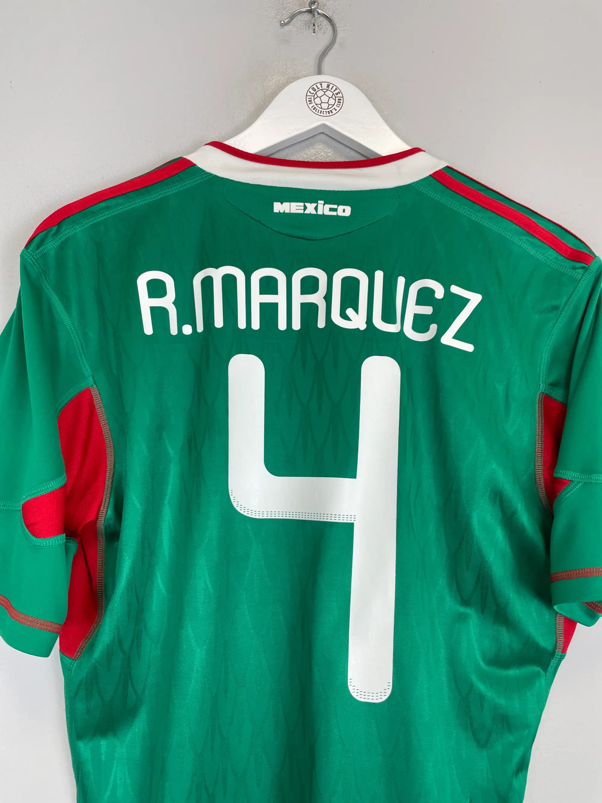 CULT KITS - 2010 MEXICO R.MARQUEZ #4 HOME SHIRT (M) ADIDAS