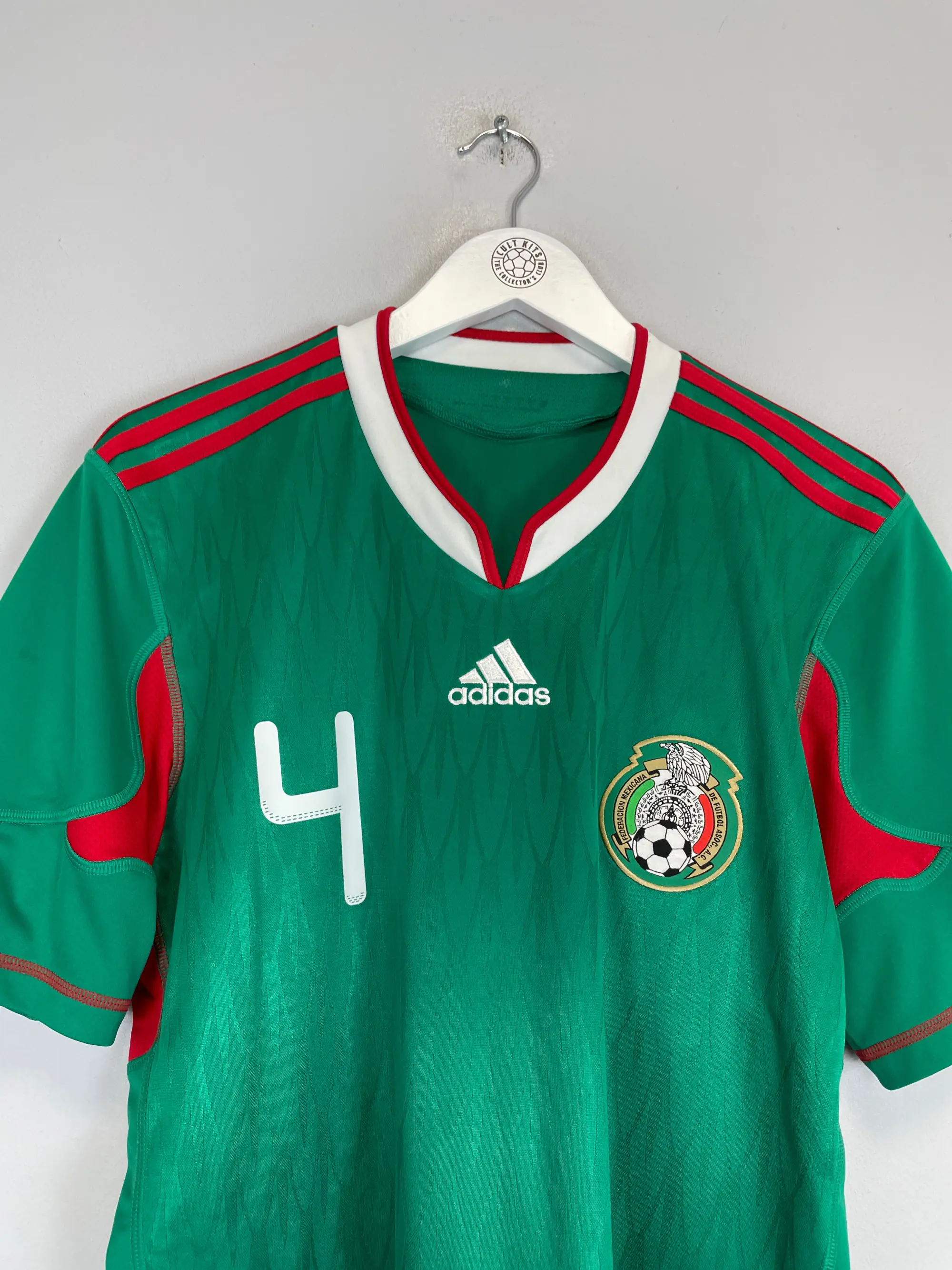 CULT KITS - 2010 MEXICO R.MARQUEZ #4 HOME SHIRT (M) ADIDAS