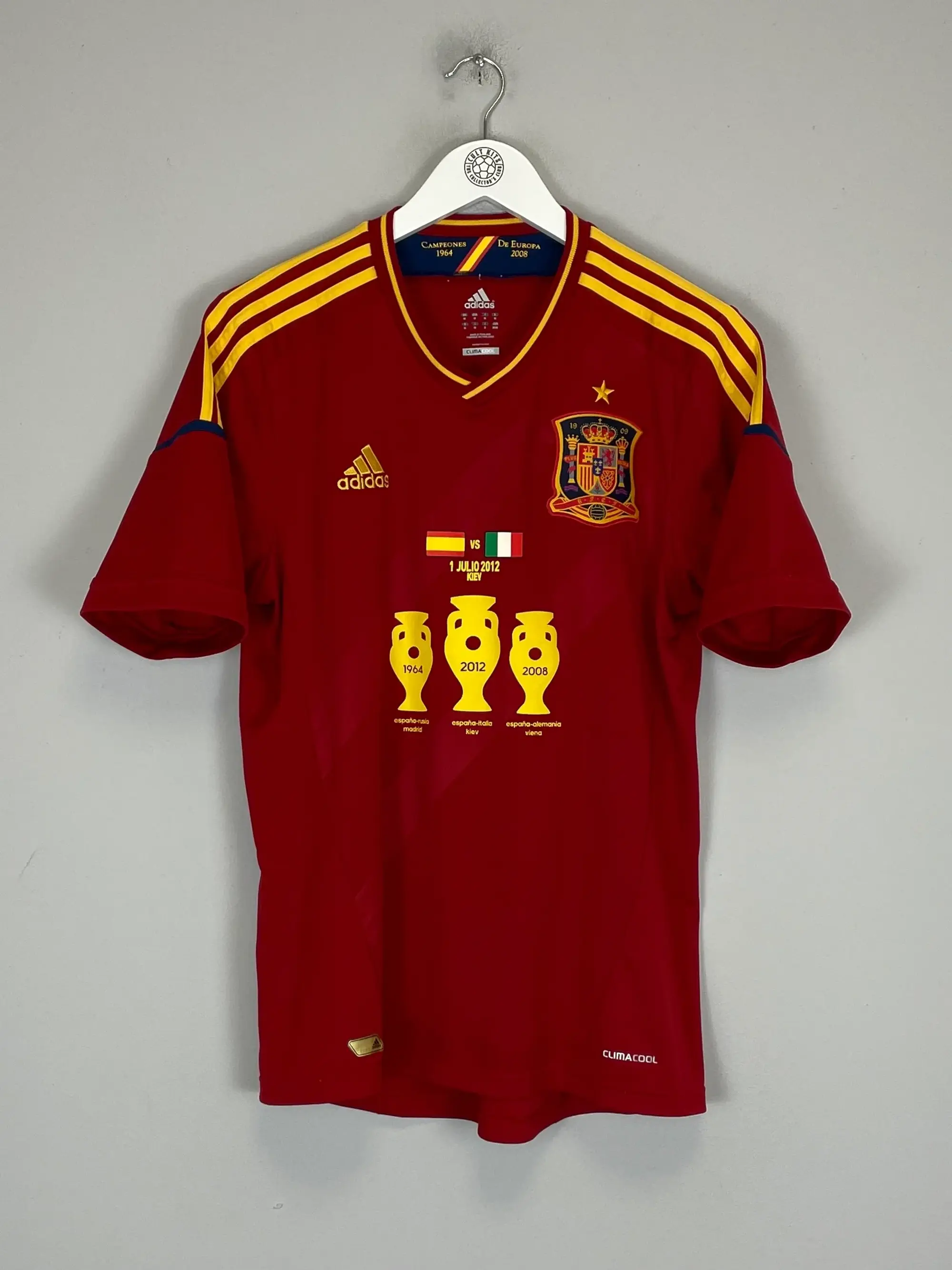 CULT KITS - 2012 SPAIN EURO FINAL SHIRT (M) ADIDAS