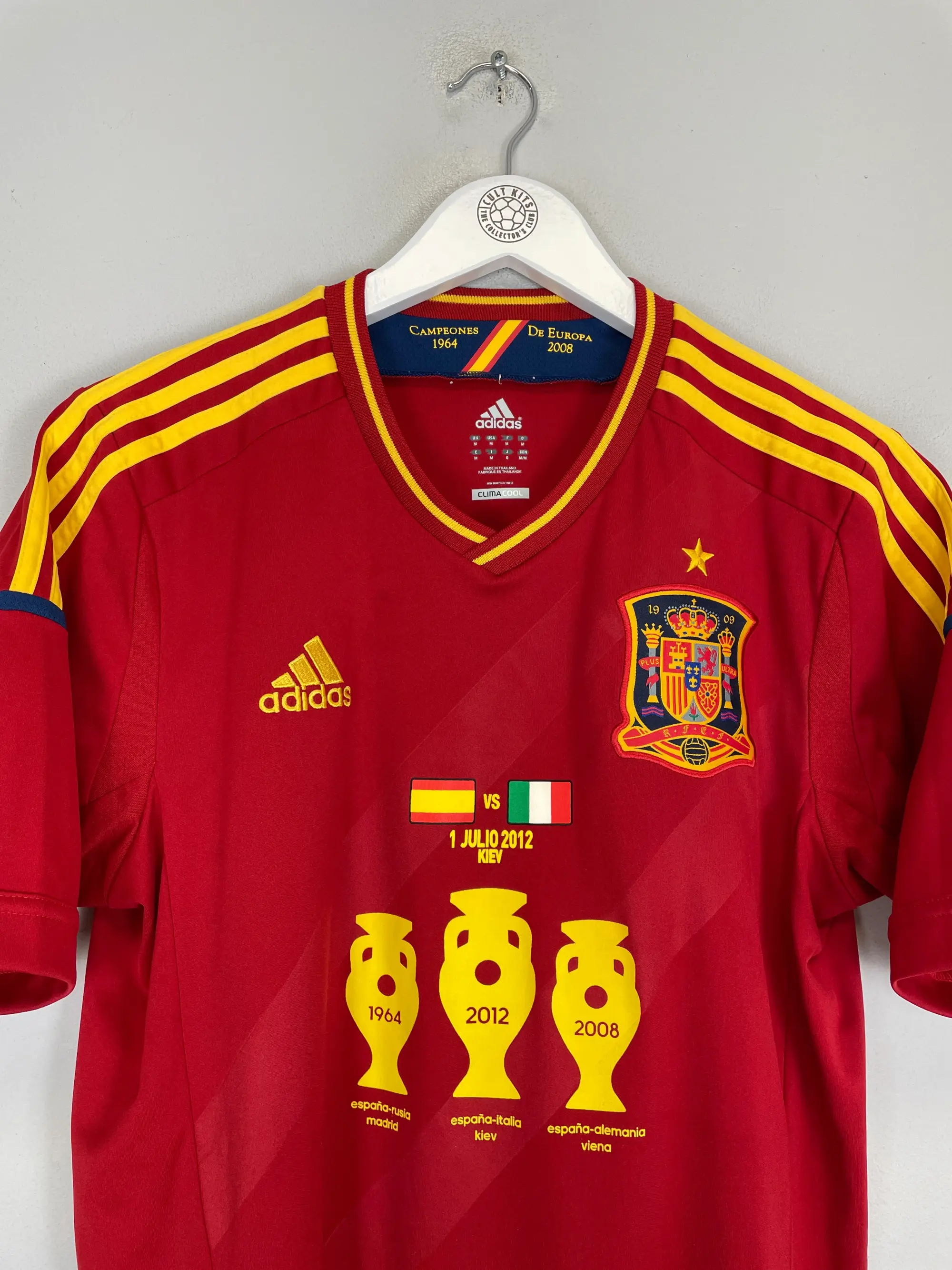 CULT KITS - 2012 SPAIN EURO FINAL SHIRT (M) ADIDAS