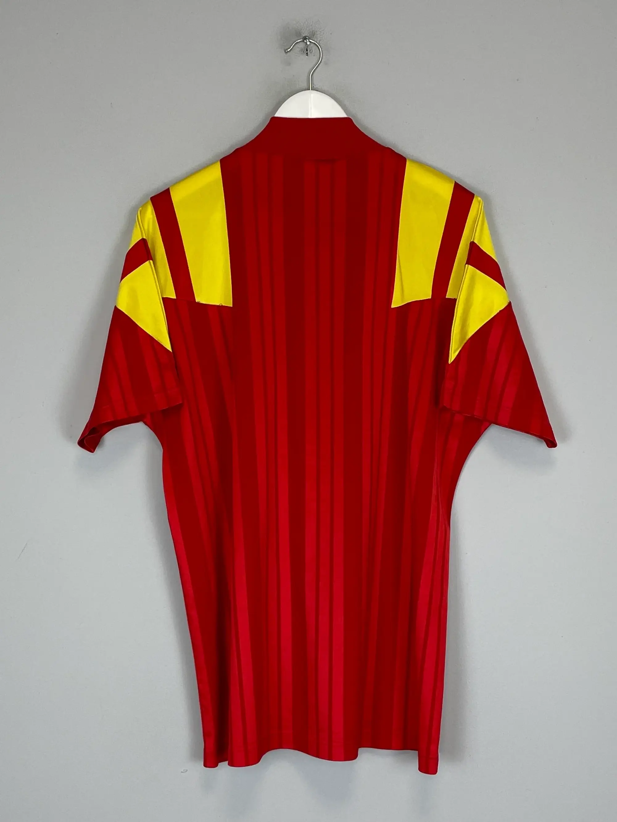 CULT KITS - 1992/94 SPAIN HOME SHIRT (L) ADIDAS