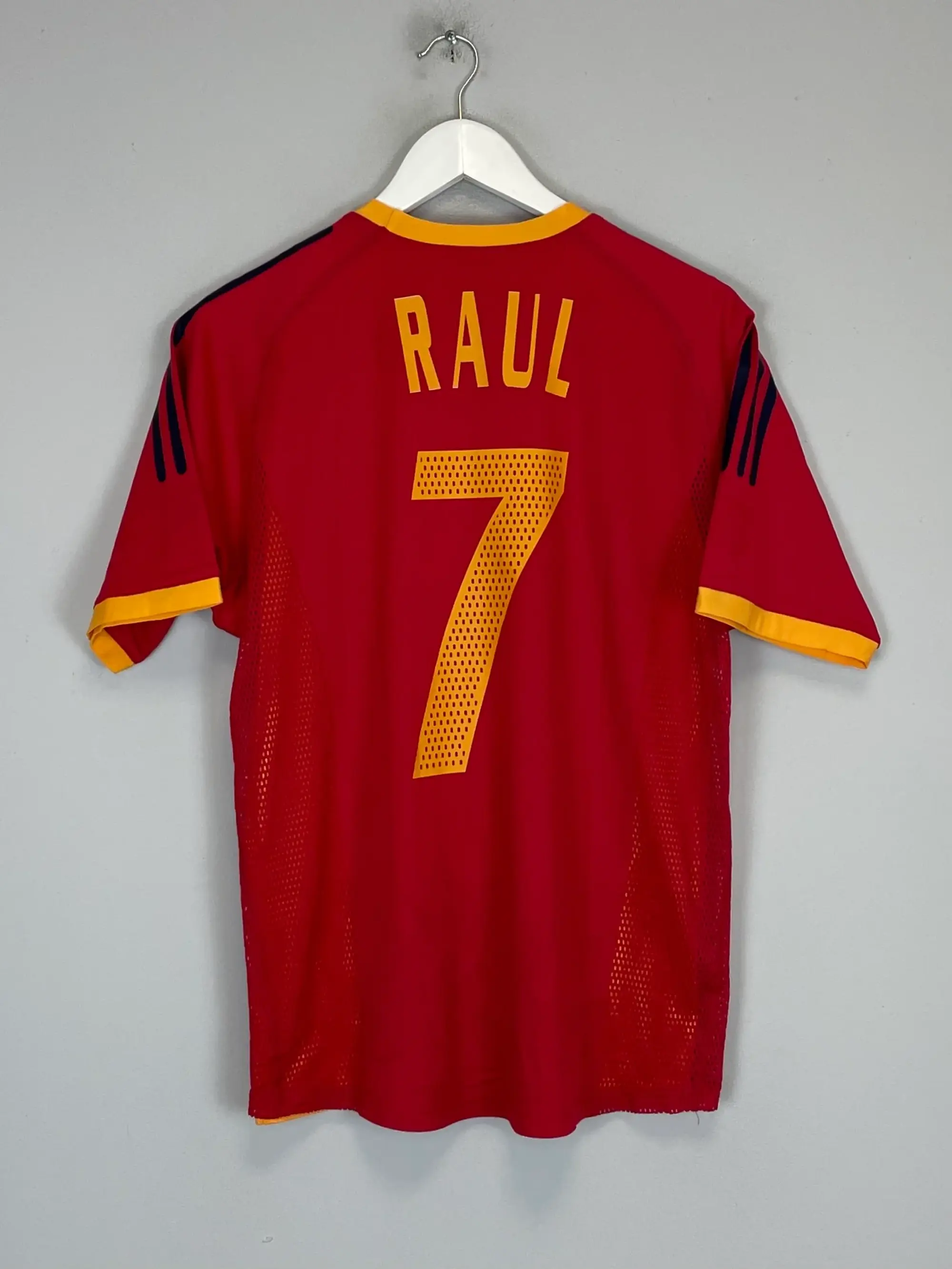 CULT KITS - 2002/04 SPAIN RAUL #7 *PLAYER ISSUE* HOME SHIRT (S) ADIDAS