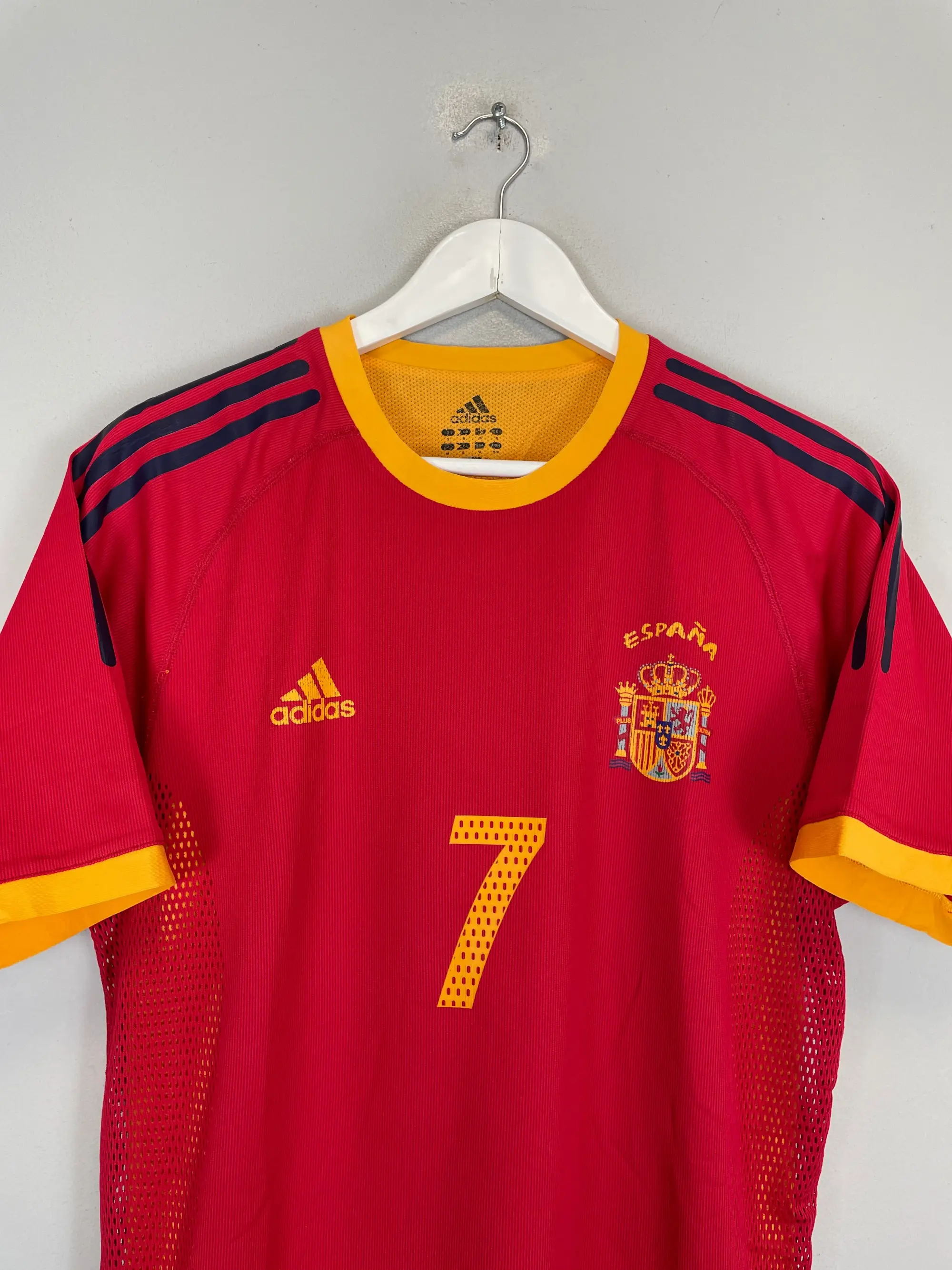CULT KITS - 2002/04 SPAIN RAUL #7 *PLAYER ISSUE* HOME SHIRT (S) ADIDAS