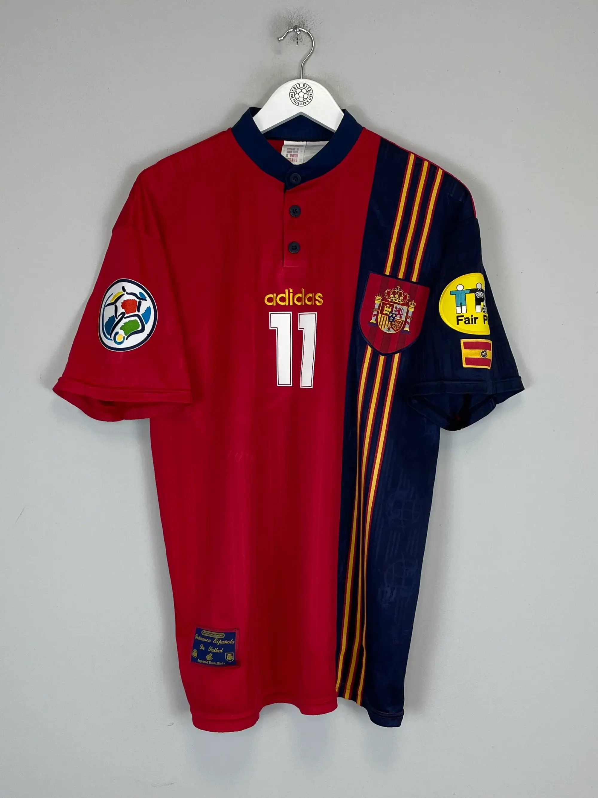 1996 SPAIN ALFONSO #11 HOME SHIRT (L) ADIDAS | Cult Kits