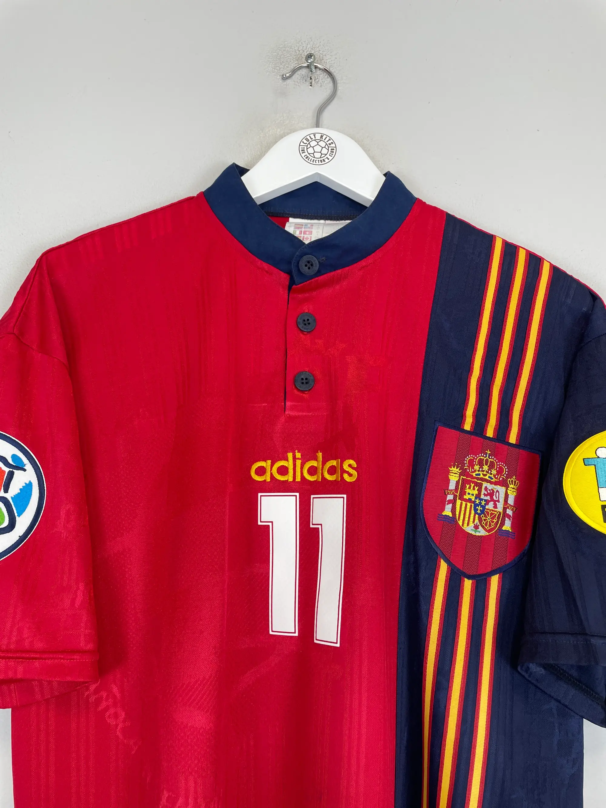 1996 SPAIN ALFONSO #11 HOME SHIRT (L) ADIDAS | Cult Kits