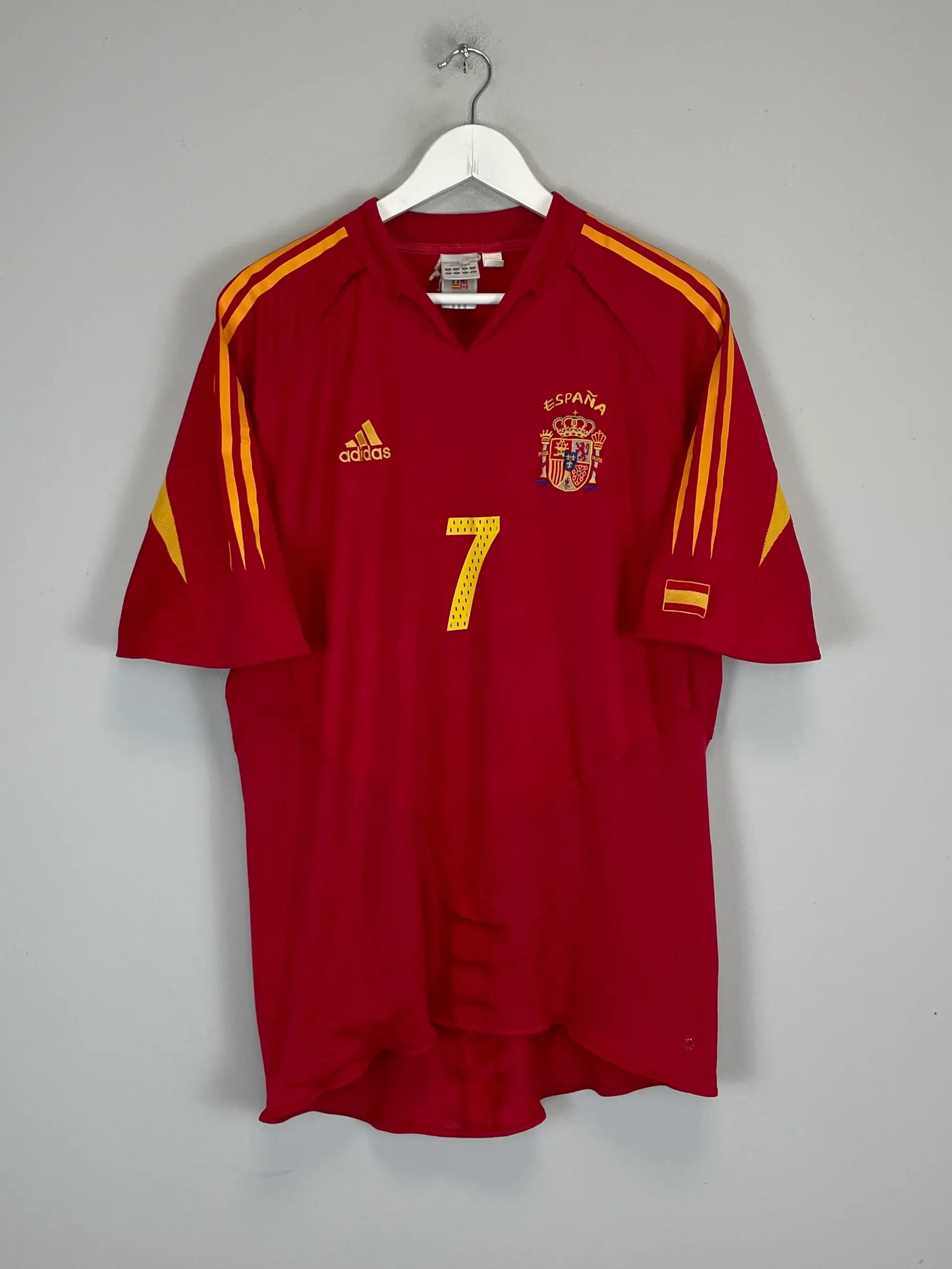 CULT KITS - 2004/06 SPAIN RAUL #7 HOME SHIRT (XL) ADIDAS