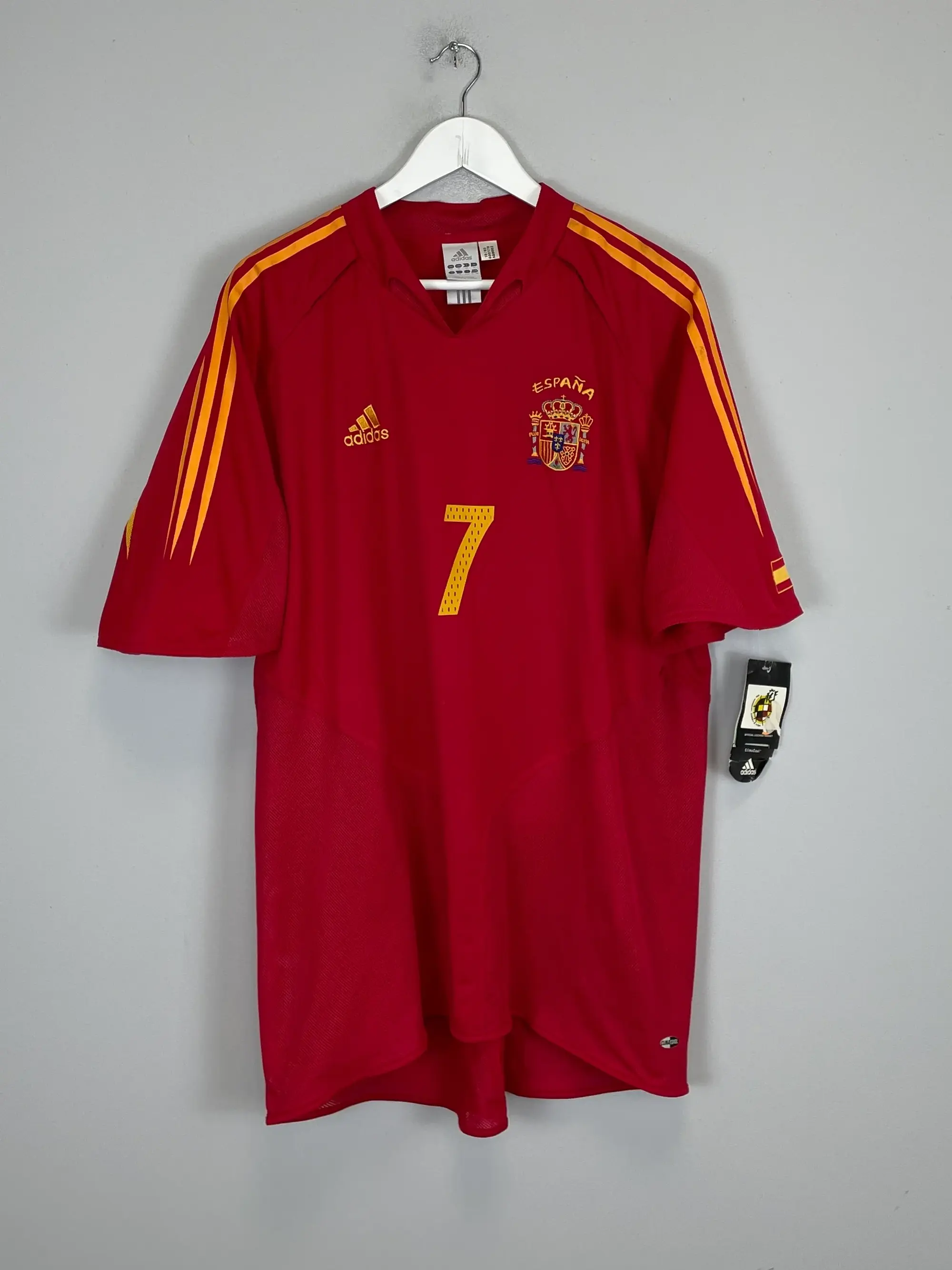CULT KITS - 2004/06 SPAIN RAUL #7 *BNWT* HOME SHIRT (XL) ADIDAS