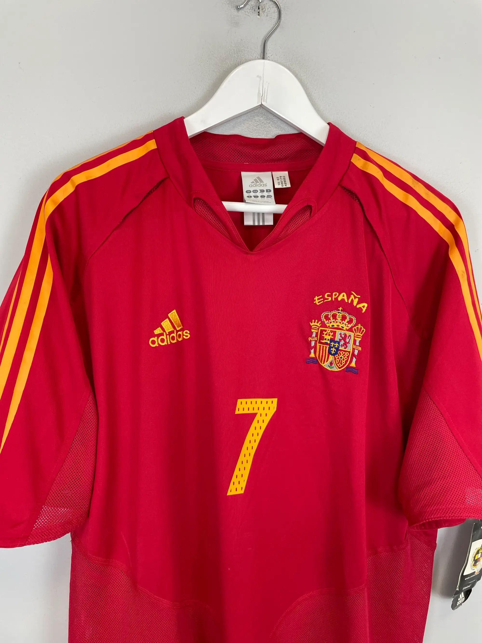 CULT KITS - 2004/06 SPAIN RAUL #7 *BNWT* HOME SHIRT (XL) ADIDAS