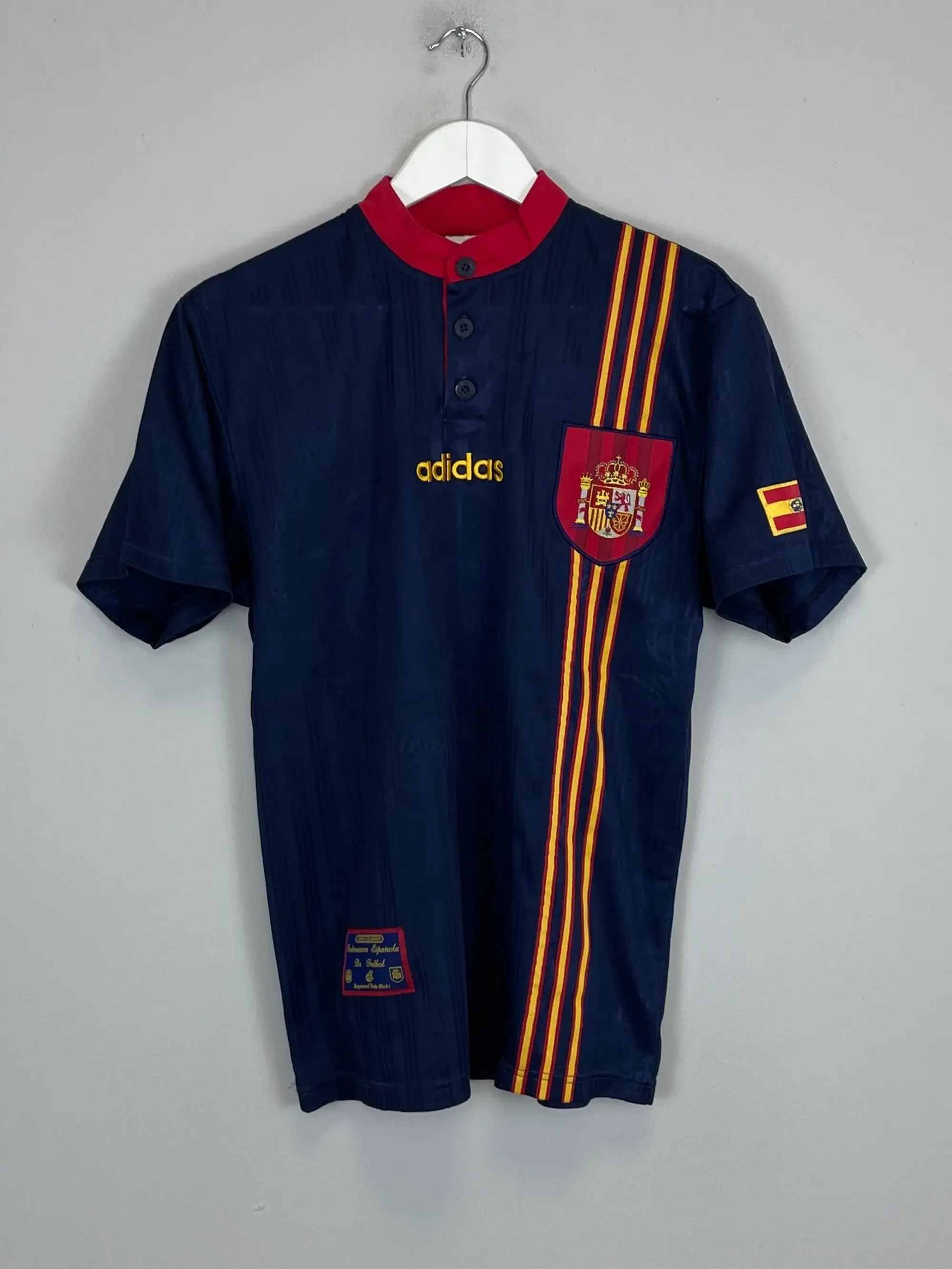 CULT KITS - 1996/98 SPAIN AWAY SHIRT (S) ADIDAS