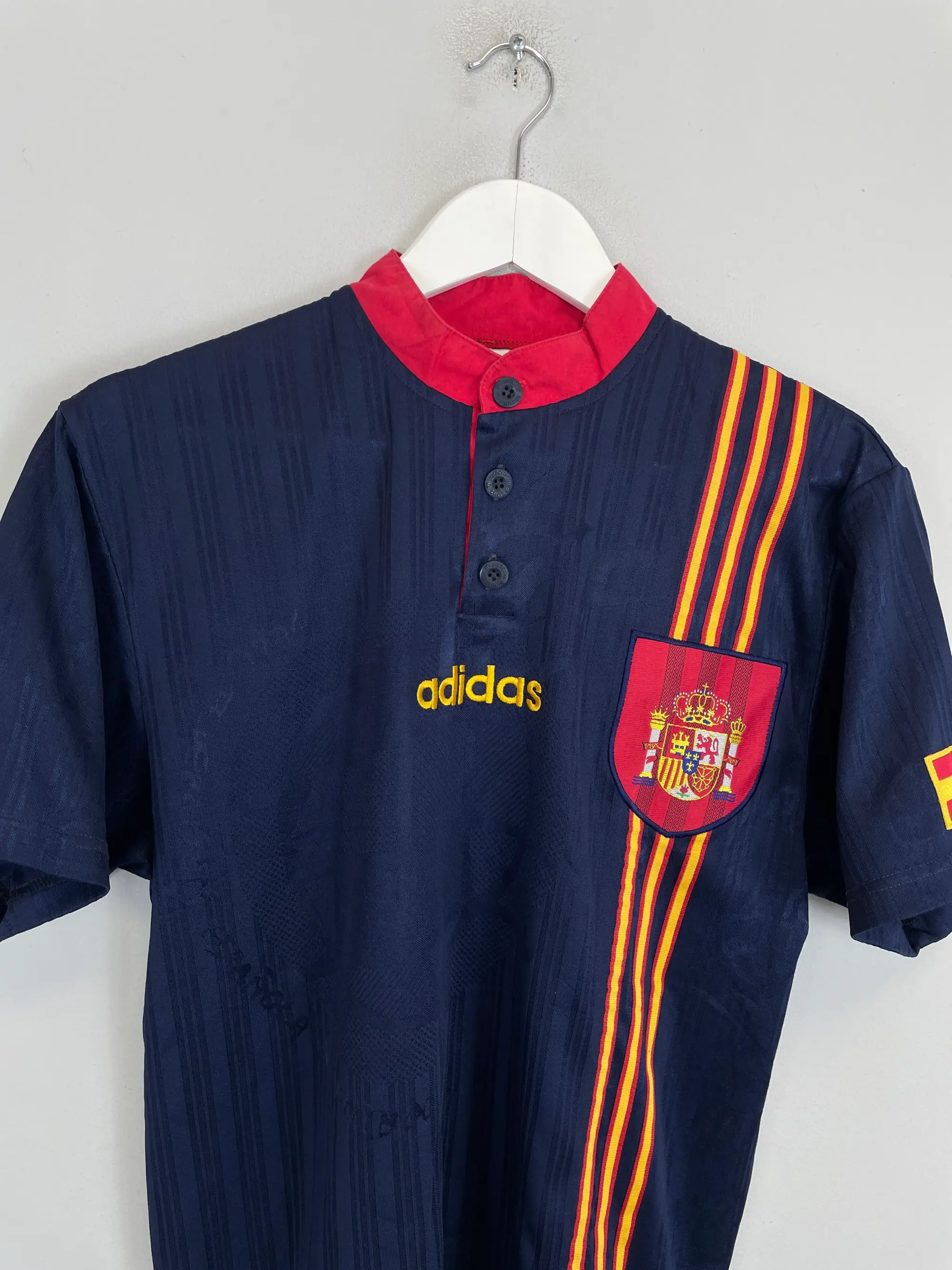 CULT KITS - 1996/98 SPAIN AWAY SHIRT (S) ADIDAS