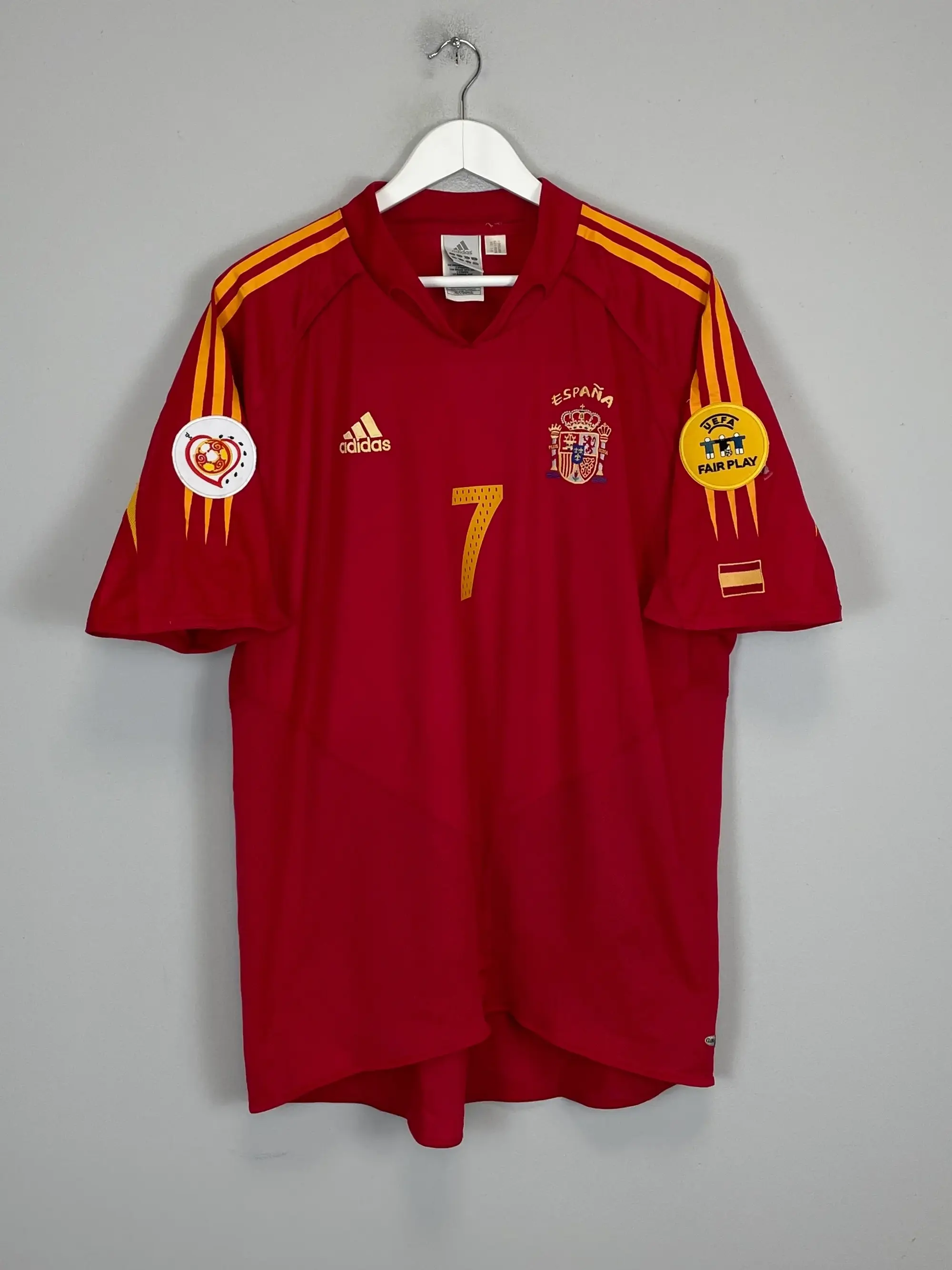 CULT KITS - 1996/98 SPAIN AWAY SHIRT (S) ADIDAS