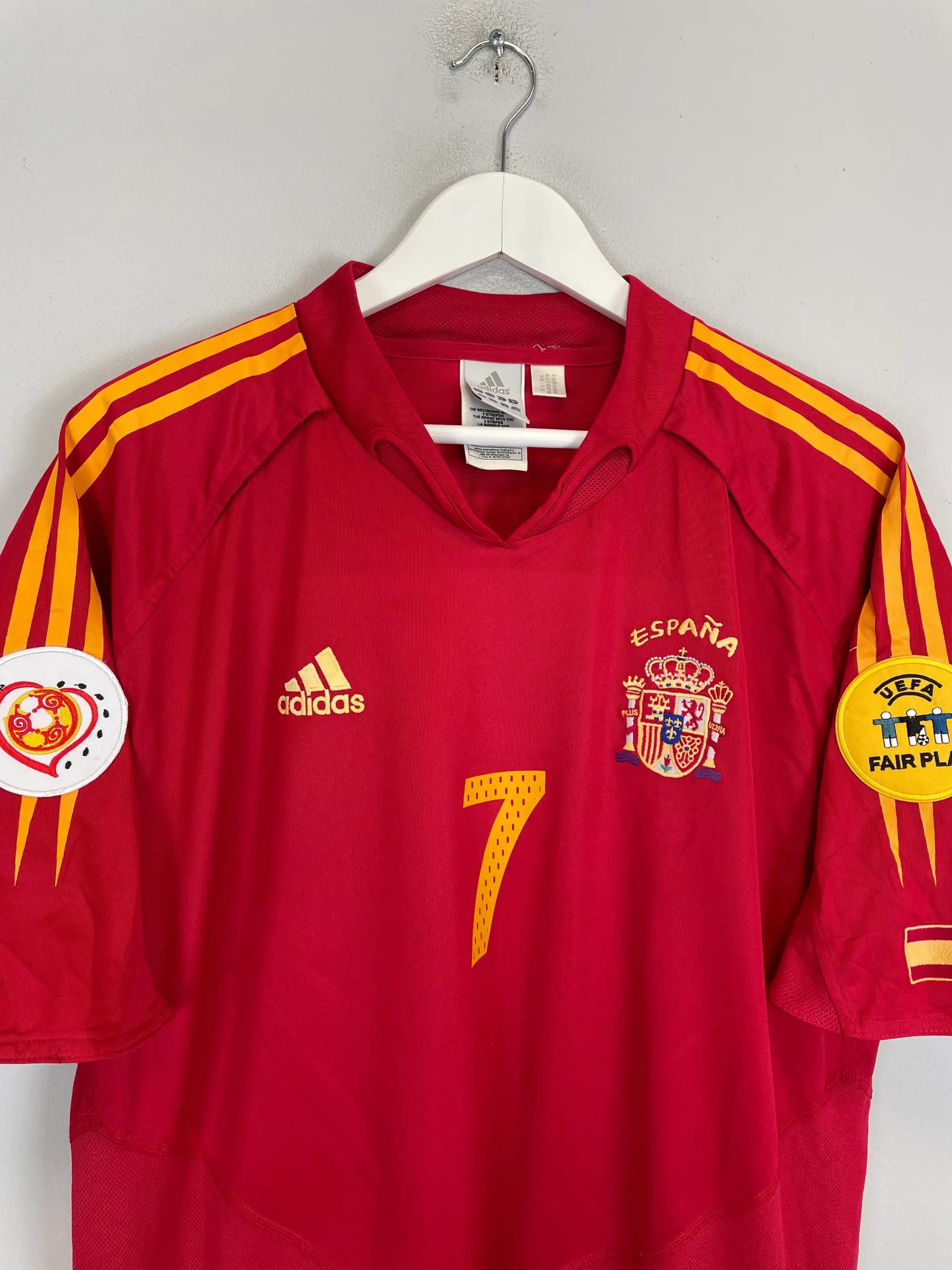 CULT KITS - 1996/98 SPAIN AWAY SHIRT (S) ADIDAS