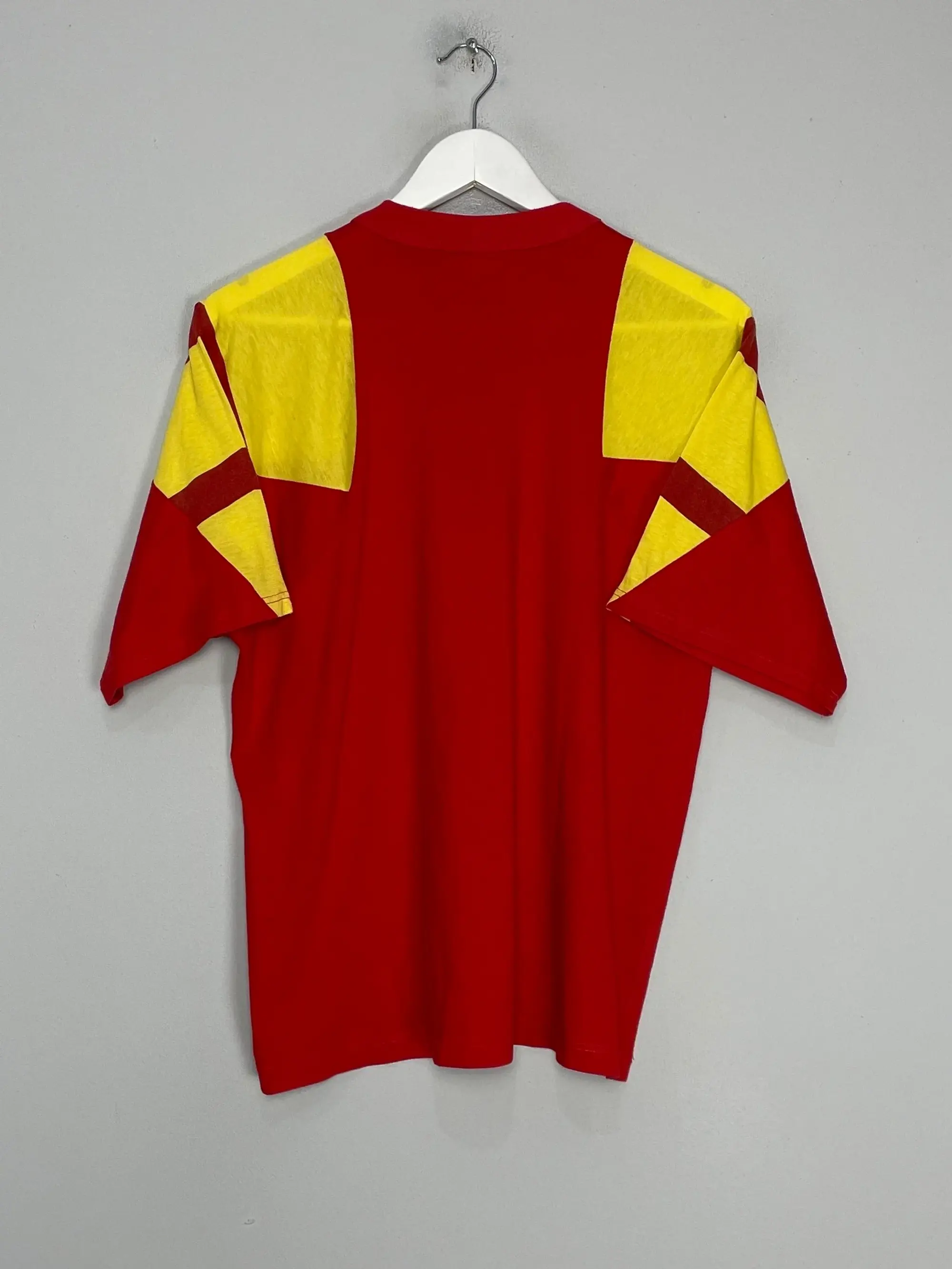 CULT KITS - 1992/94 SPAIN TRAINING SHIRT (S) ADIDAS