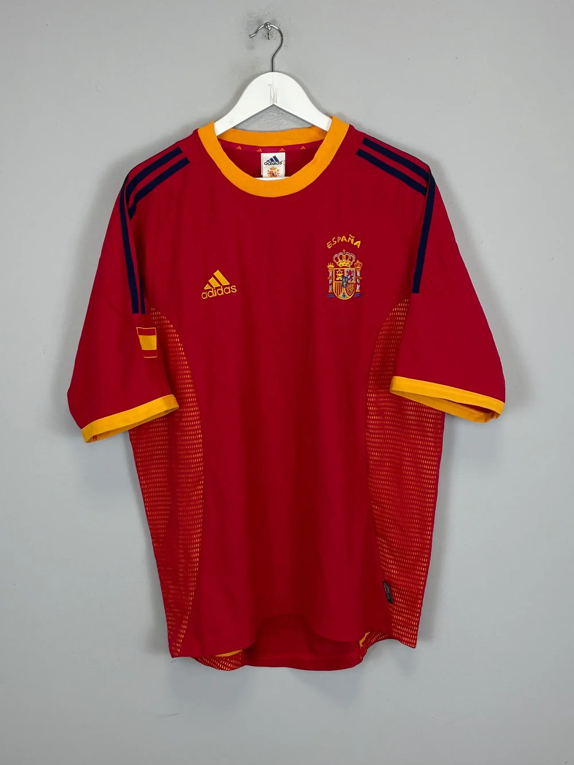 CULT KITS - 2002/04 SPAIN RAUL #7 HOME SHIRT (L) ADIDAS