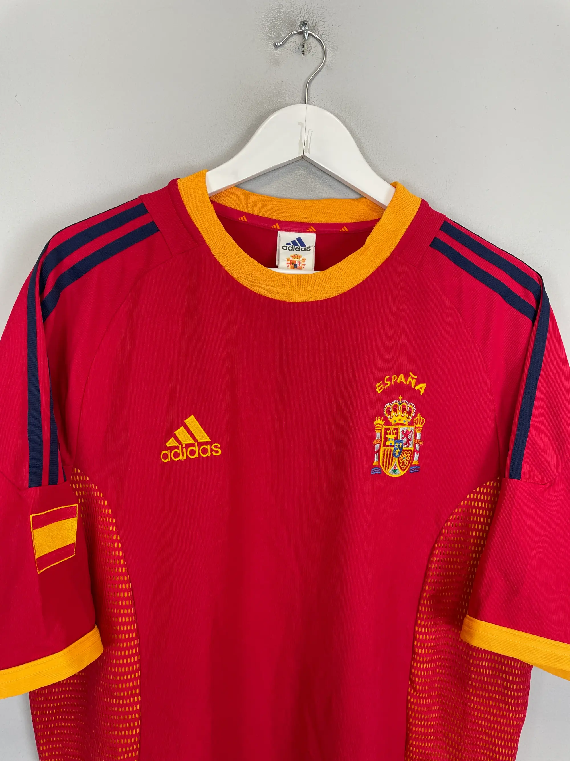 CULT KITS - 2002/04 SPAIN RAUL #7 HOME SHIRT (L) ADIDAS