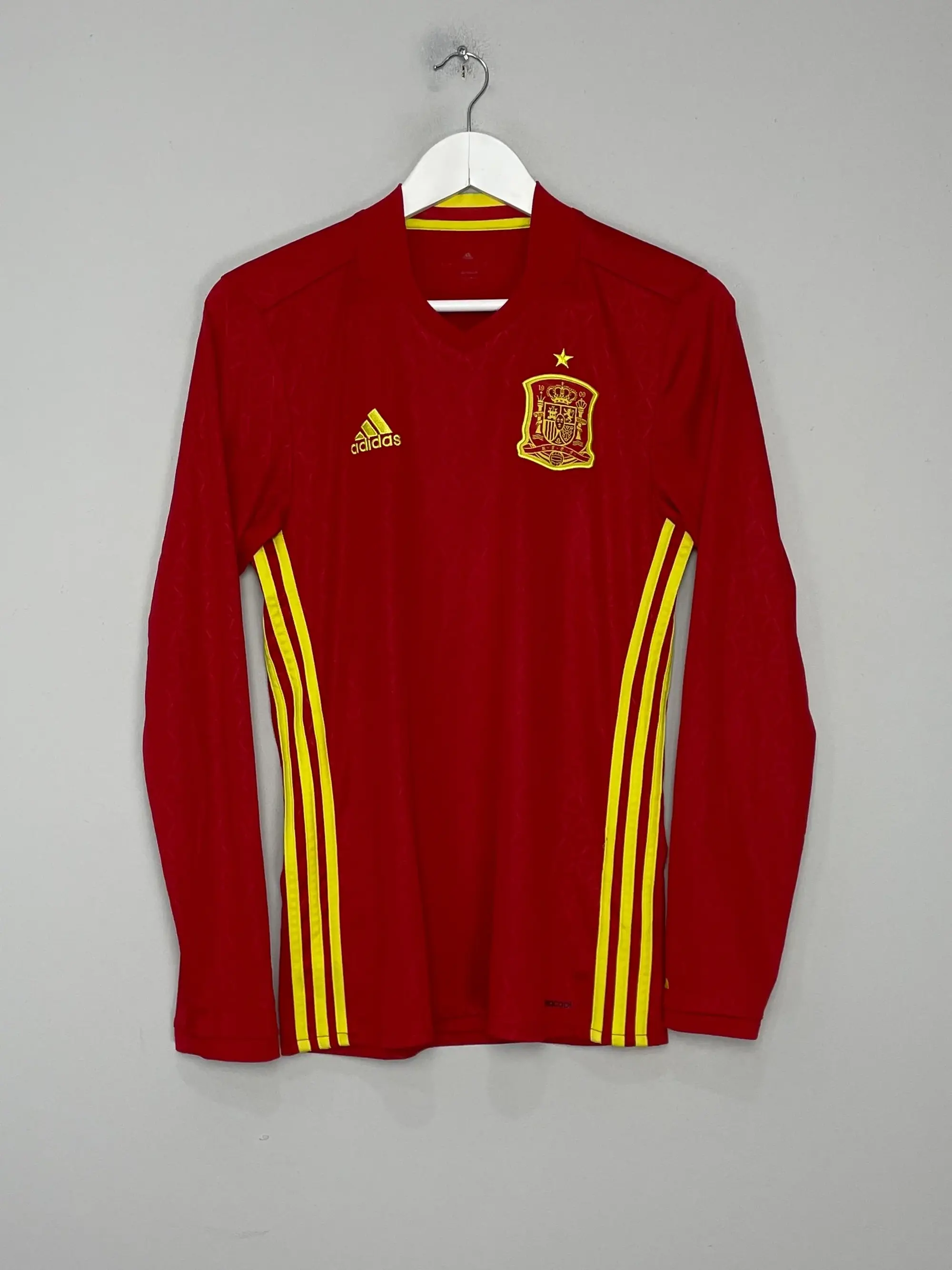 CULT KITS - 2016/17 SPAIN L/S HOME SHIRT (S) ADIDAS