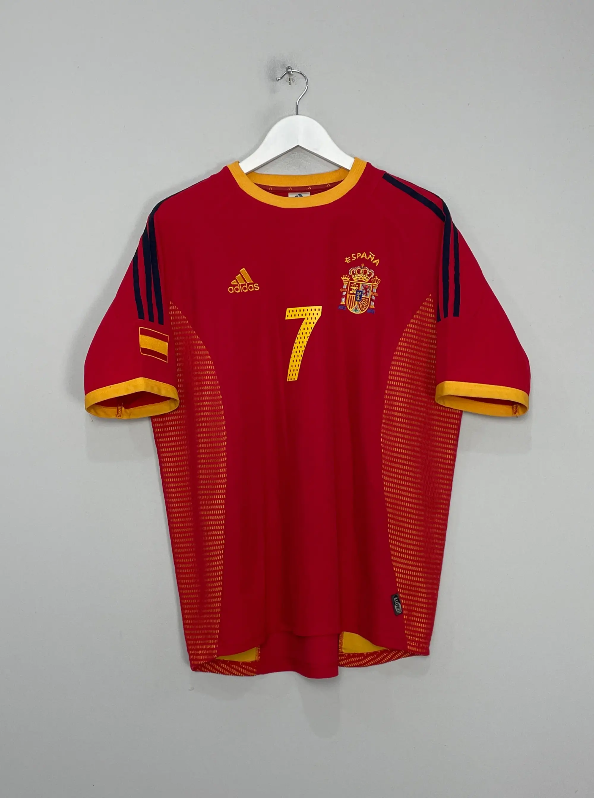 CULT KITS - 2002/04 SPAIN RAUL #7 HOME SHIRT (M) ADIDAS