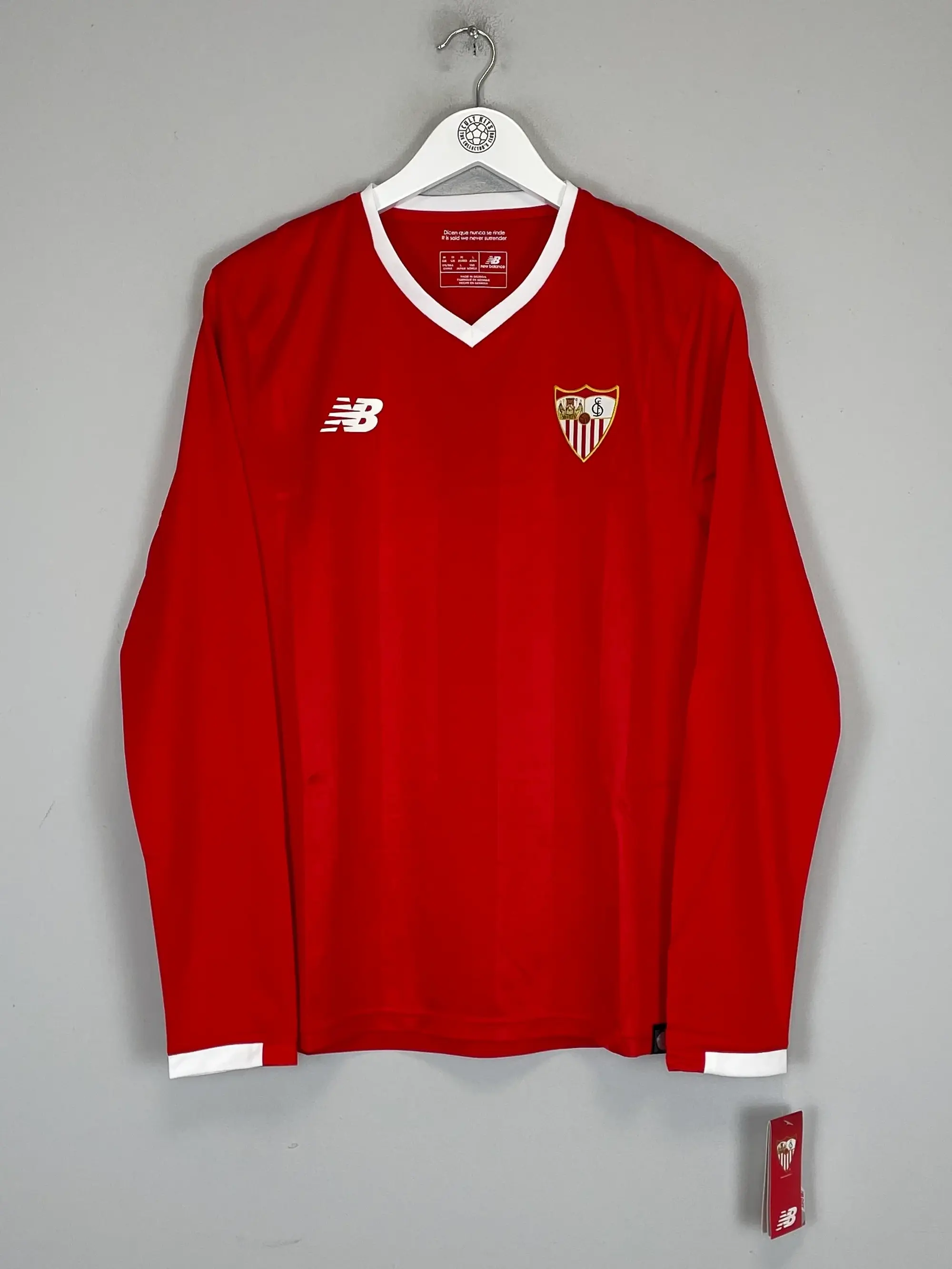 CULT KITS - 2017/18 SEVILLA *BNWT* L/S AWAY SHIRT (M) NEW BALANCE