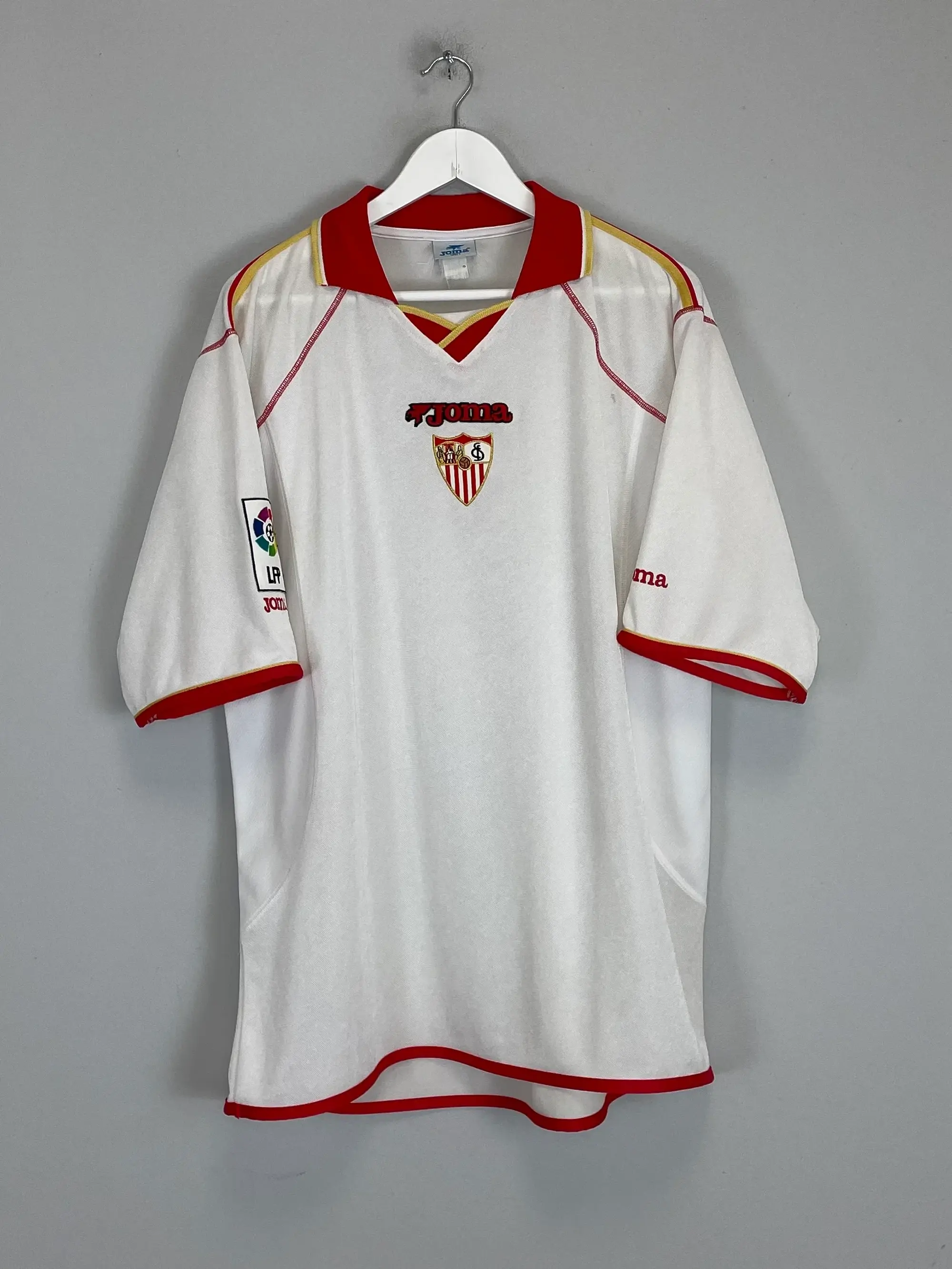 CULT KITS - 2001/02 SEVILLA HOME SHIRT (XL) JOMA