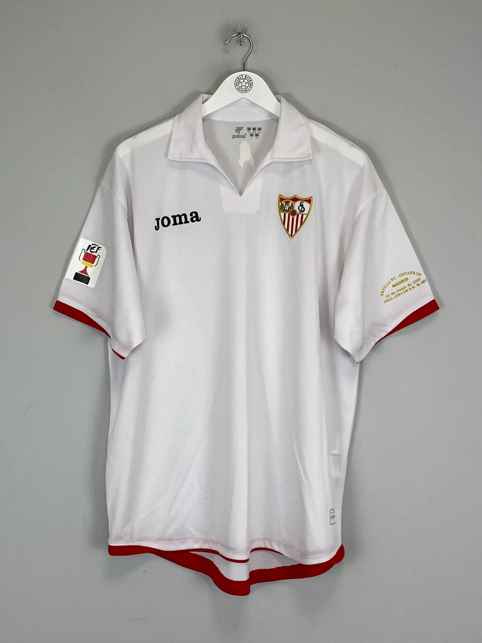 CULT KITS - 2007/08 SEVILLA CUP *CUP FINAL* HOME SHIRT (L) JOMA