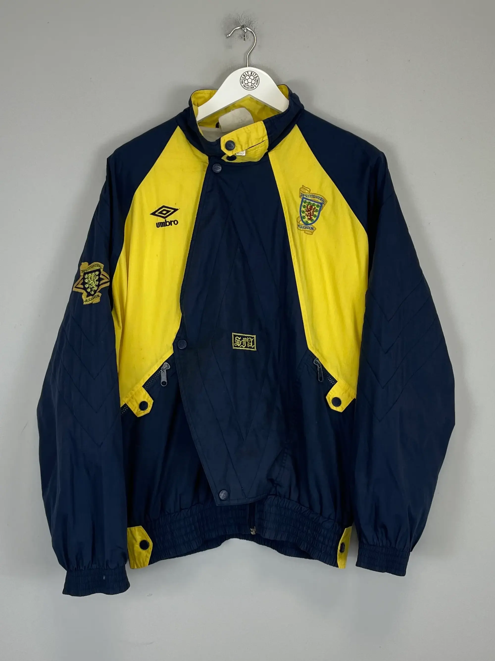 CULT KITS - 1990/92 SCOTLAND TRACK JACKET (M) UMBRO