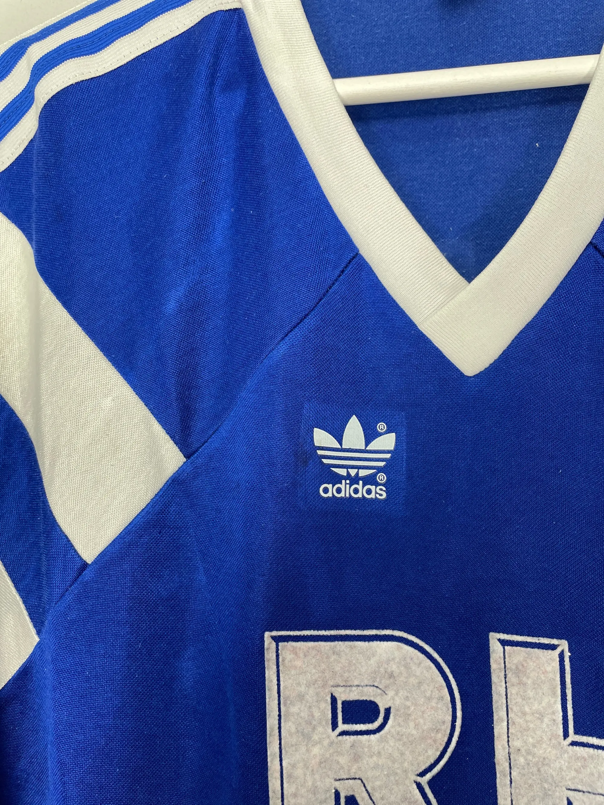 CULT KITS - 1989/90 SCHALKE #7 HOME SHIRT (L) ADIDAS