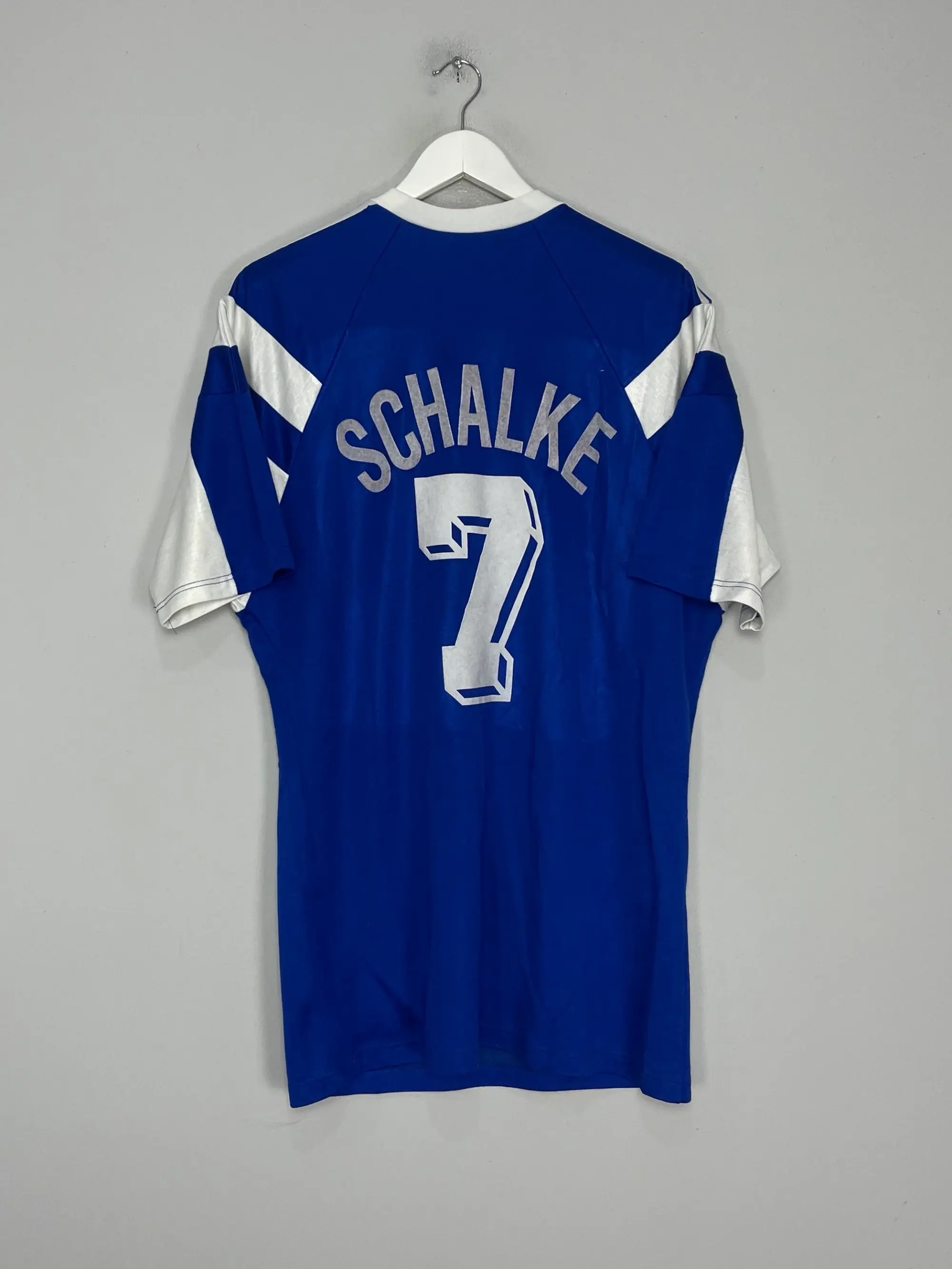 CULT KITS - 1989/90 SCHALKE #7 HOME SHIRT (L) ADIDAS