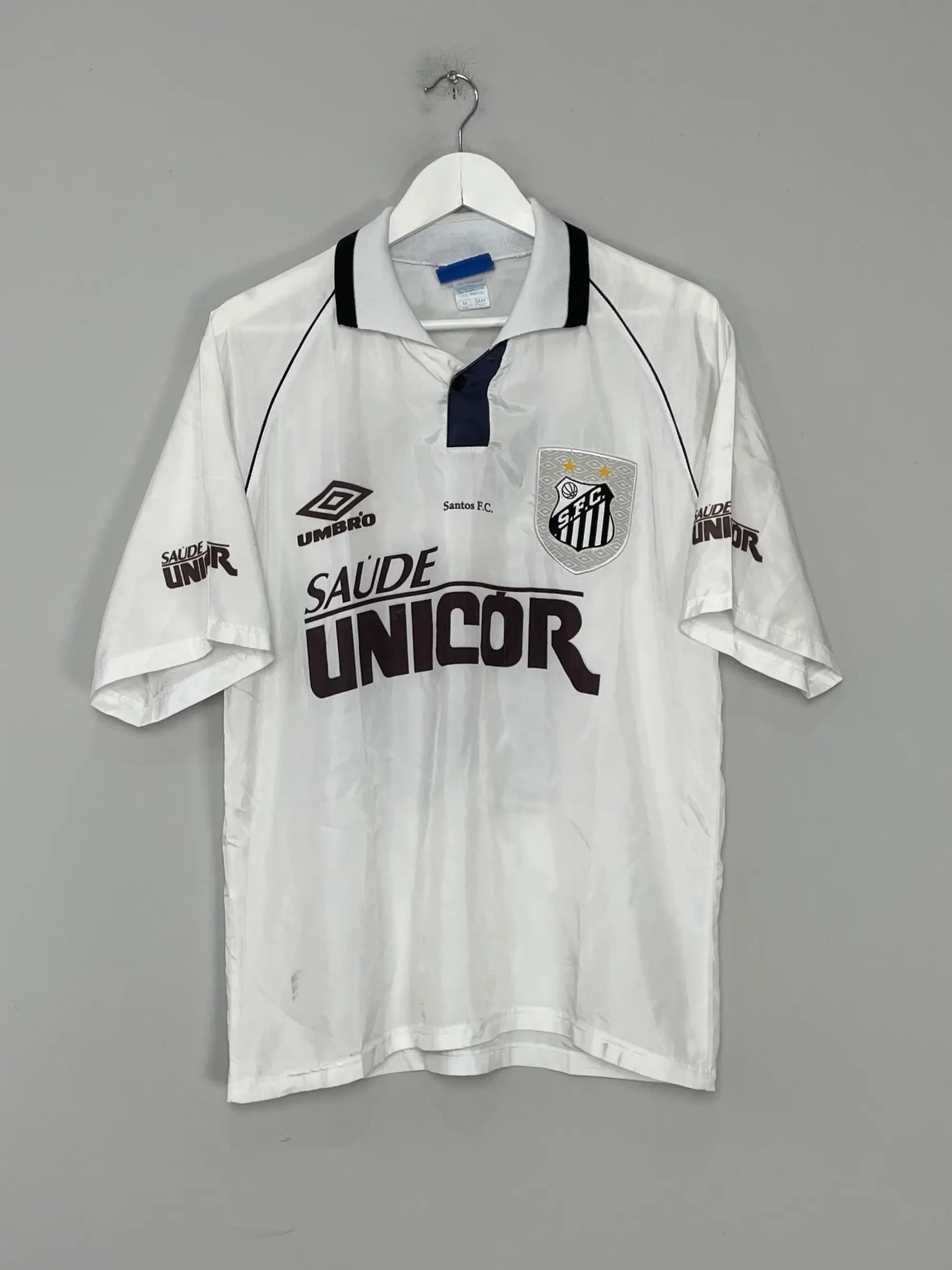 CULT KITS - 1998/99 SANTOS #10 HOME SHIRT (M) UMBRO