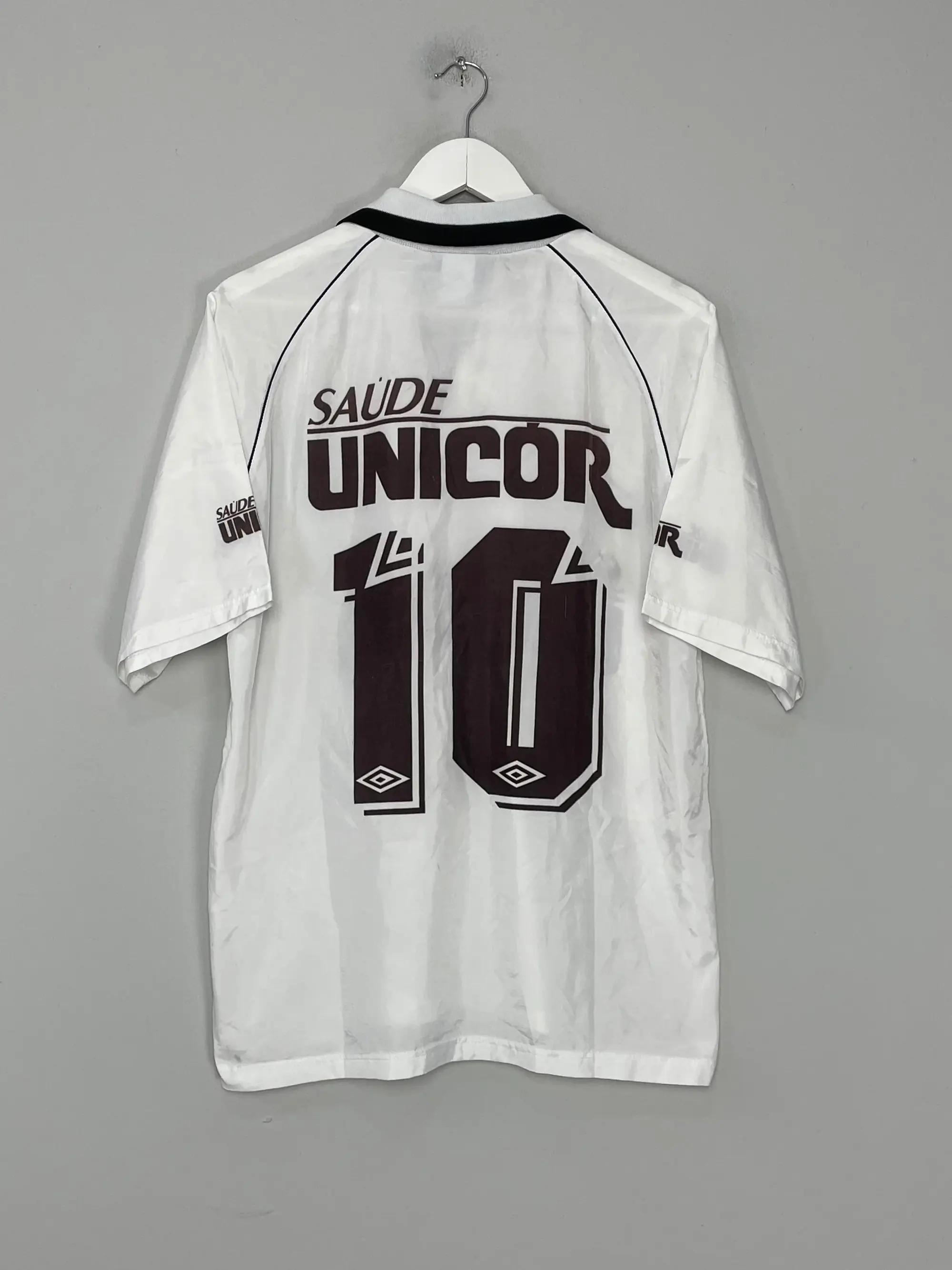 CULT KITS - 1998/99 SANTOS #10 HOME SHIRT (M) UMBRO