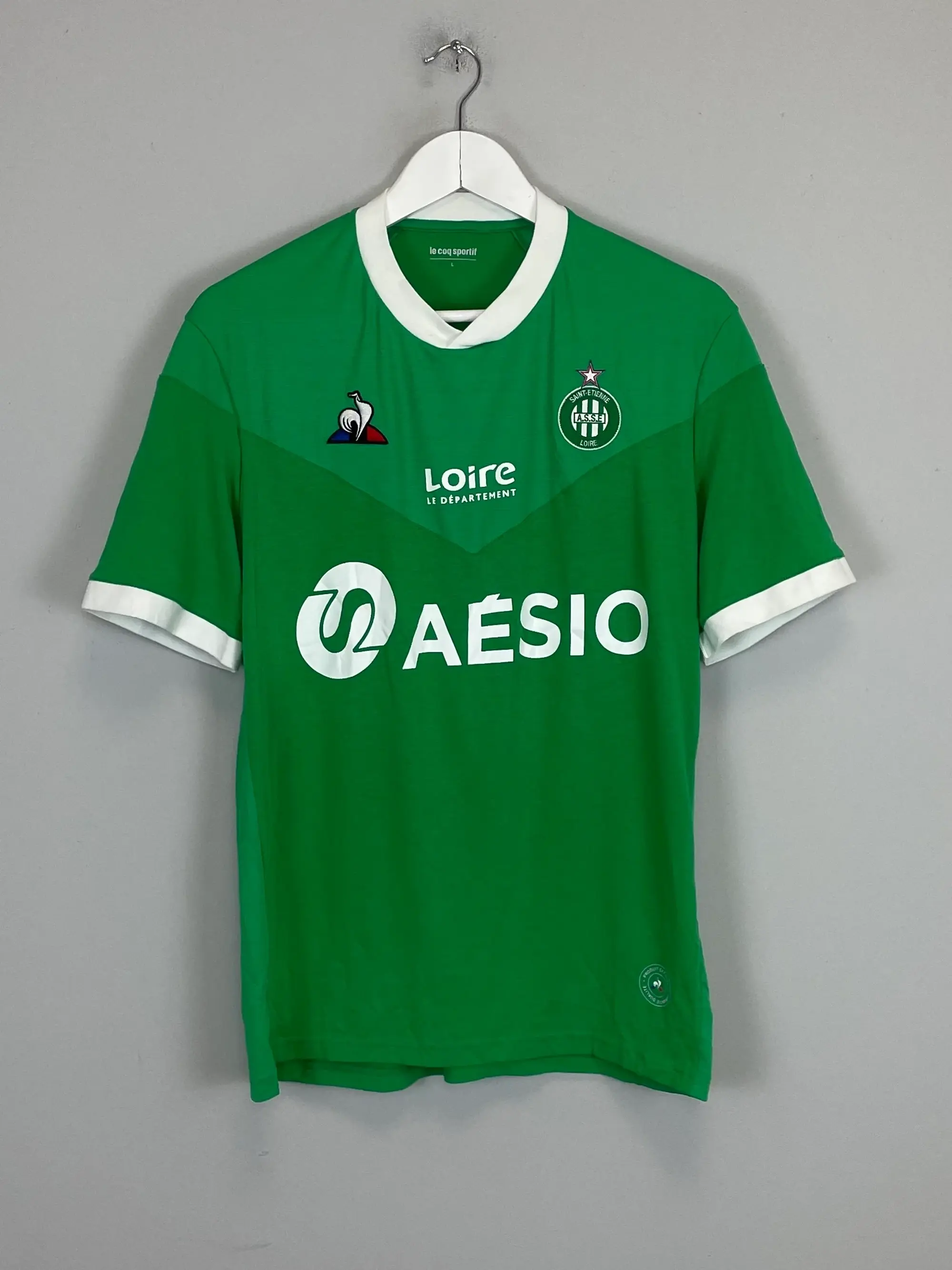 CULT KITS - 2020/21 ST ETIENNE HOME SHIRT (L) LE COQ