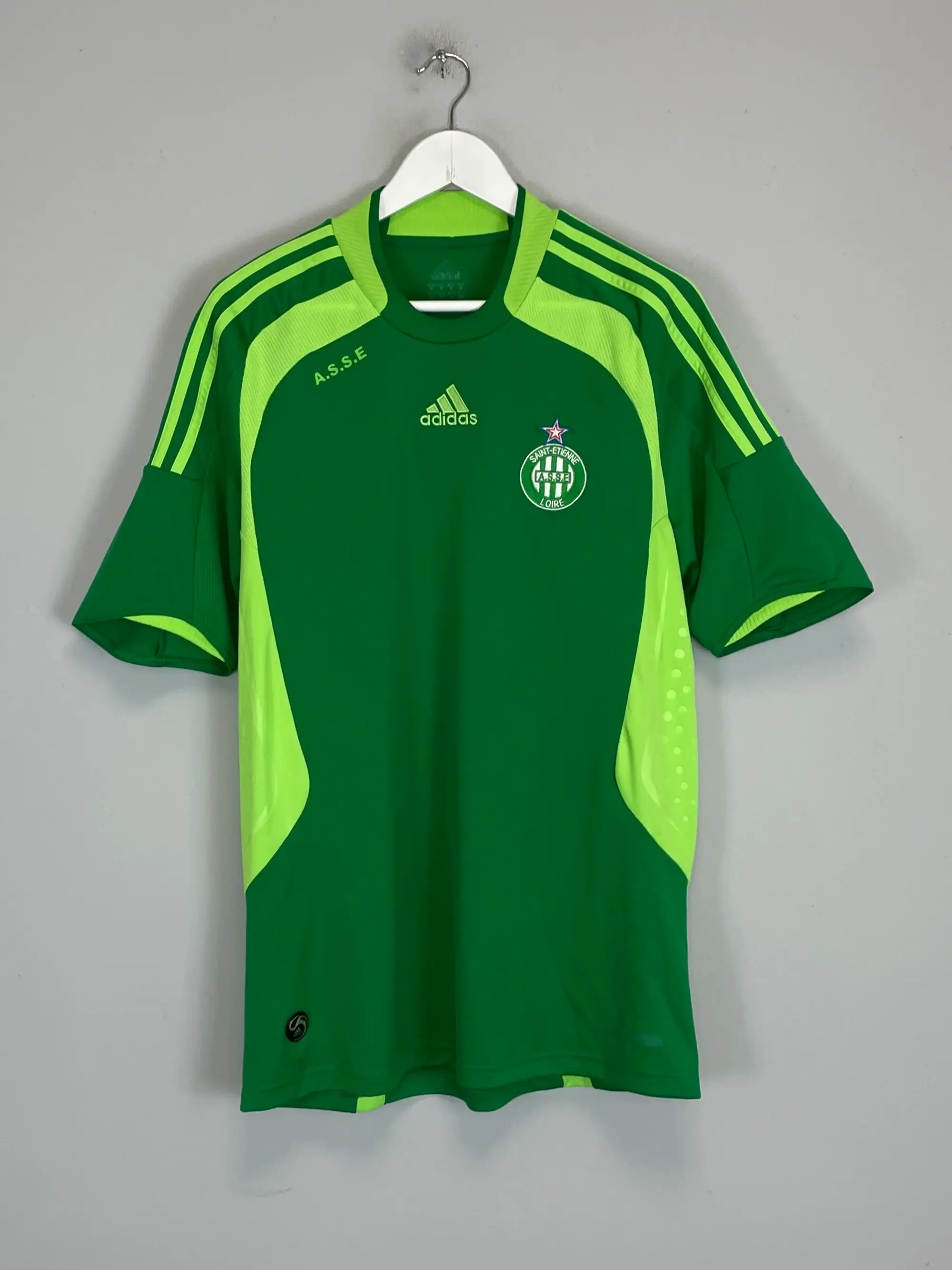 CULT KITS - 2008/09 ST ETIENNE HOME SHIRT (M) ADIDAS