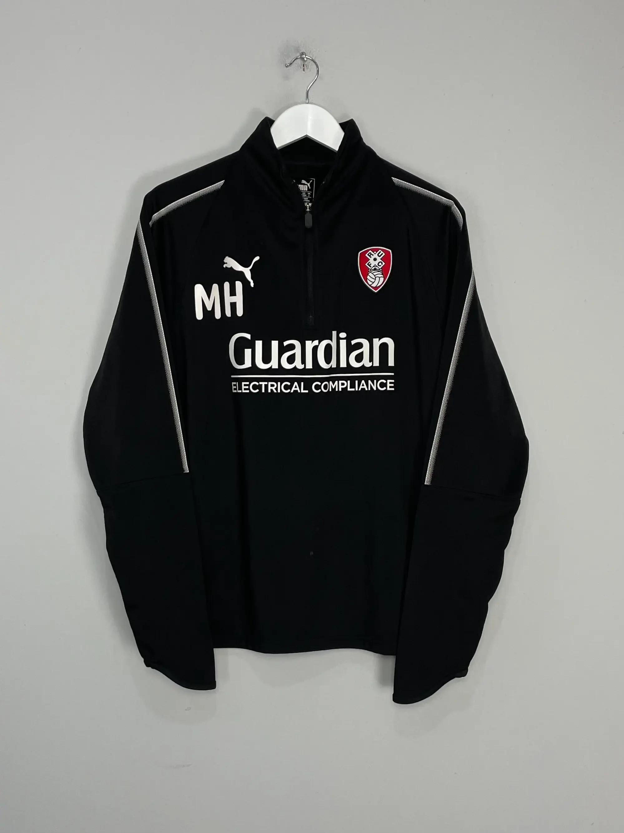 CULT KITS - 2020/21 ROTHERHAM 'MH' STAFF ISSUE 1/4 ZIP (L) PUMA