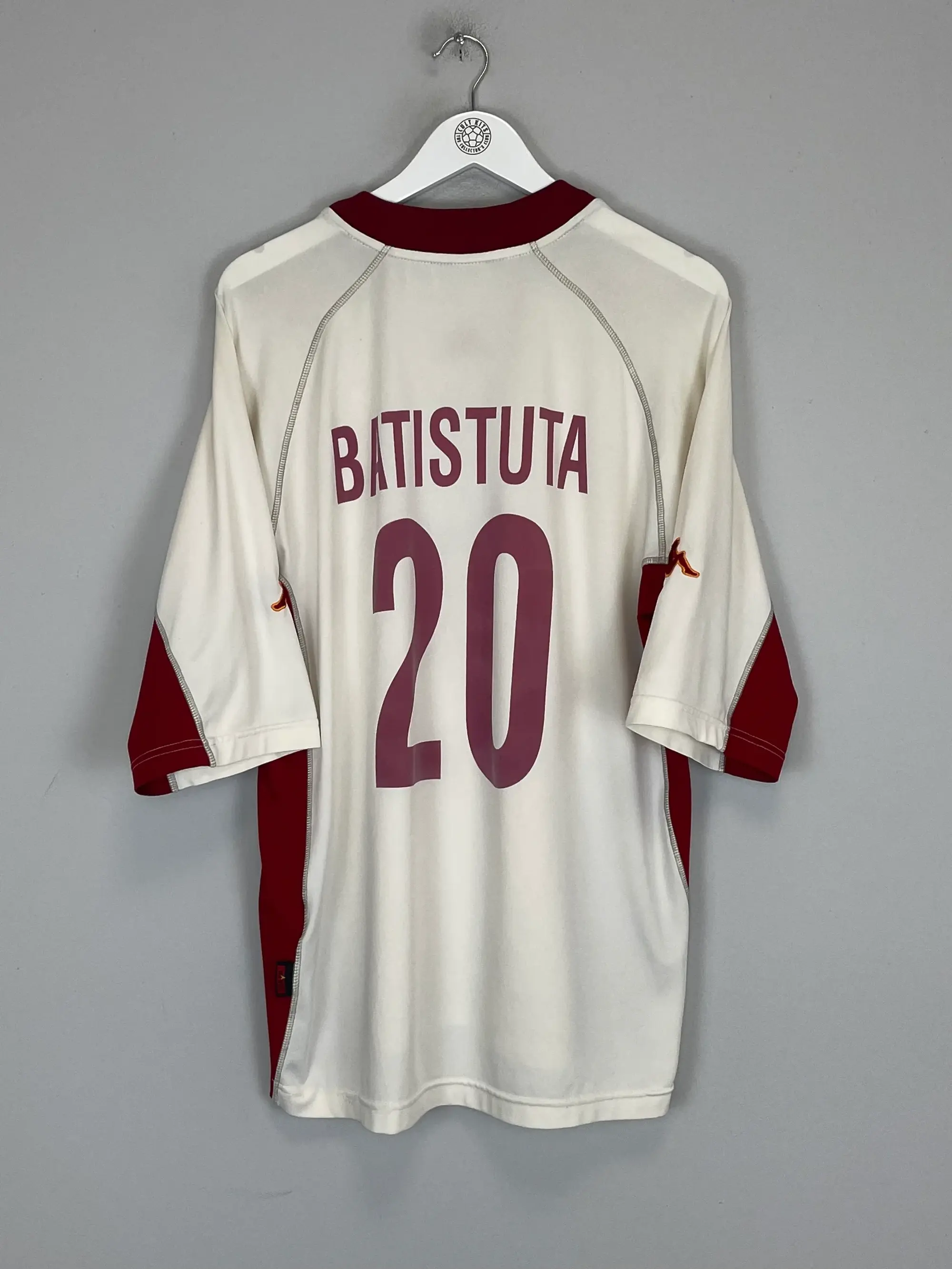 CULT KITS - 2001/02 ROMA BATISTUTA #20 AWAY SHIRT (XXL) KAPPA