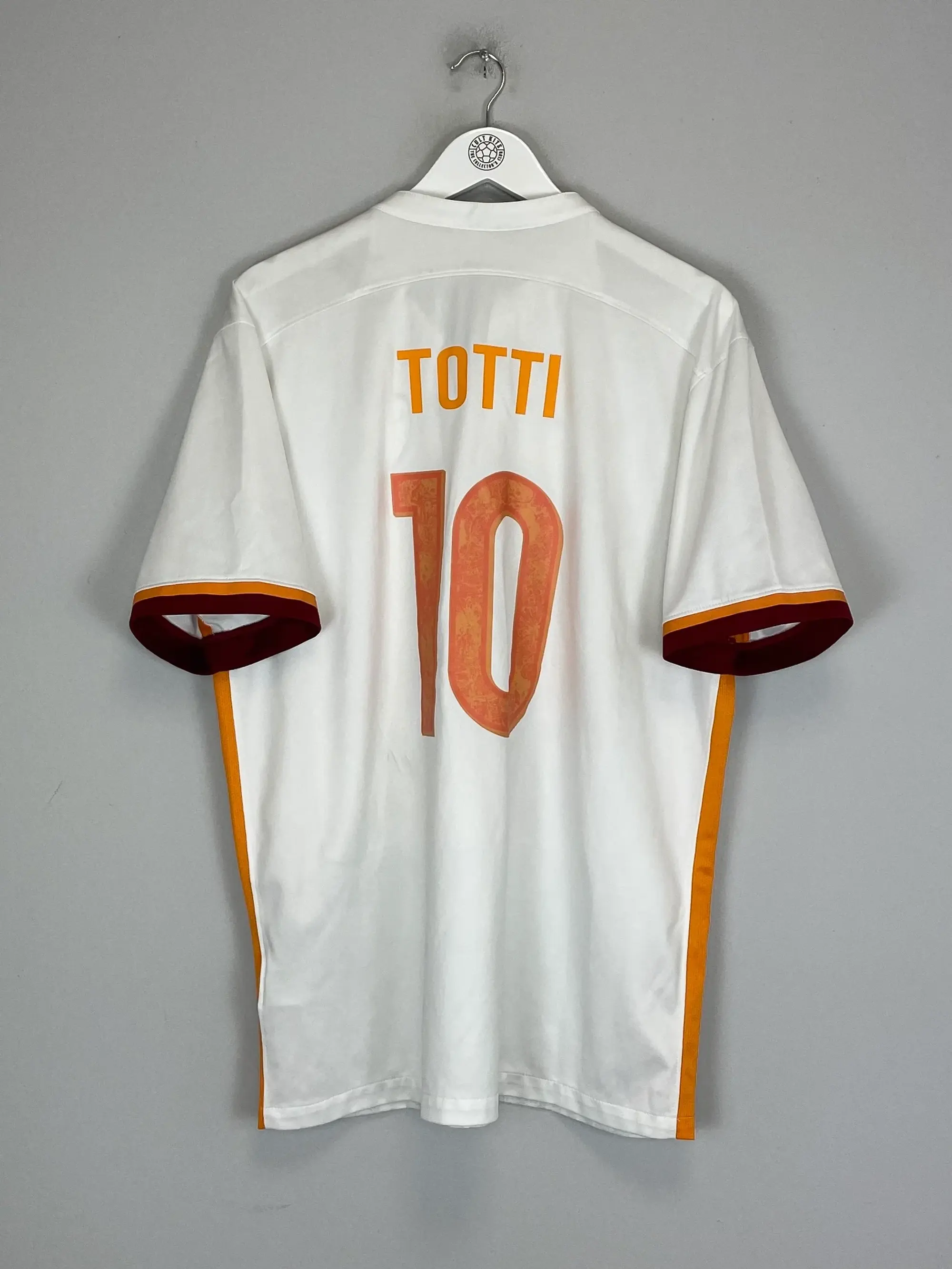 CULT KITS - 2015/16 ROMA TOTTI #10 AWAY SHIRT (XL) NIKE