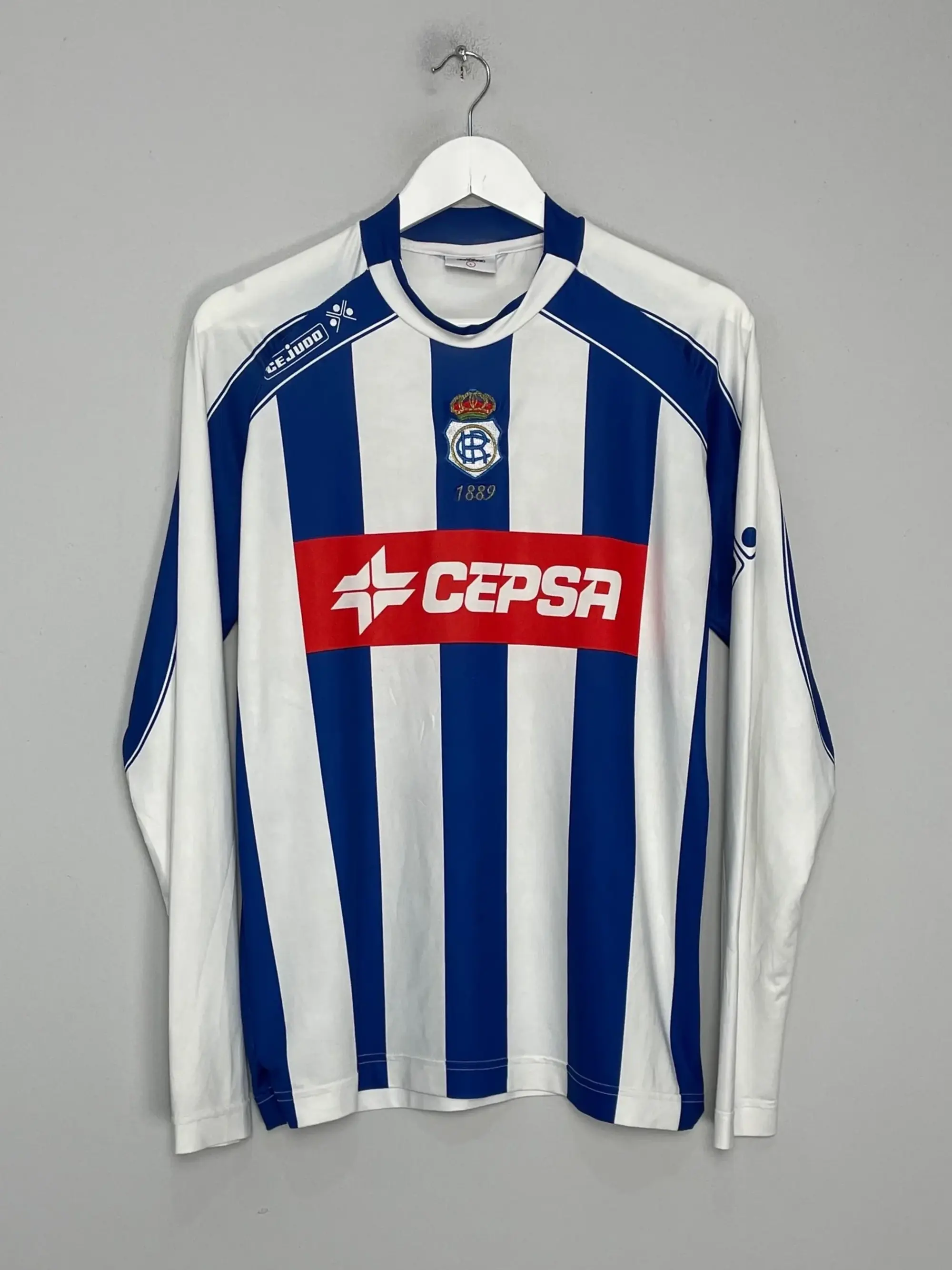 CULT KITS - 2006/07 RECREATIVO HUELVA L/S HOME SHIRT (L) CEJUDO