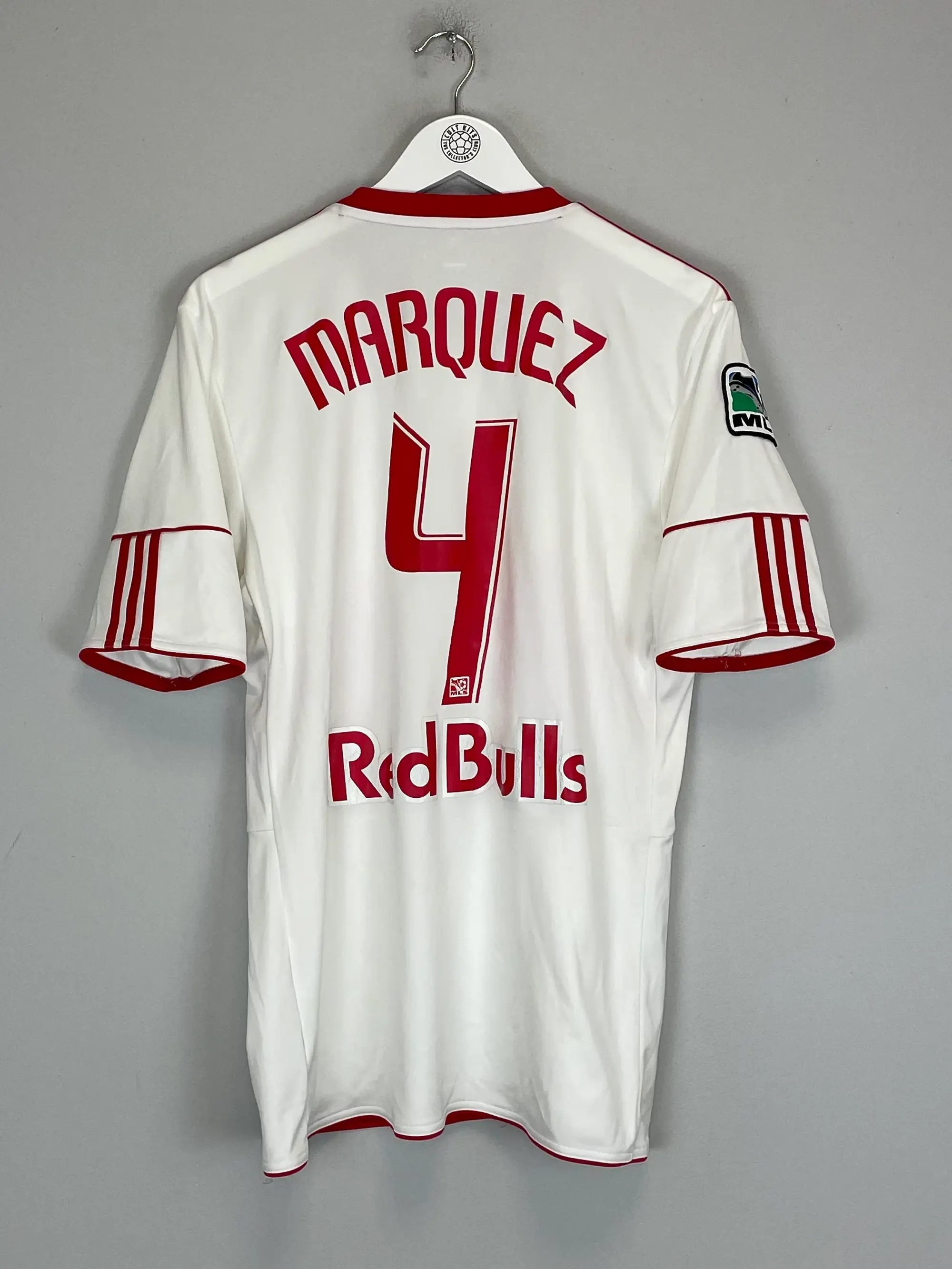 CULT KITS - 2010/11 NEW YORK RED BULLS R.MARQUEZ #4 HOME SHIRT (M) ADIDAS