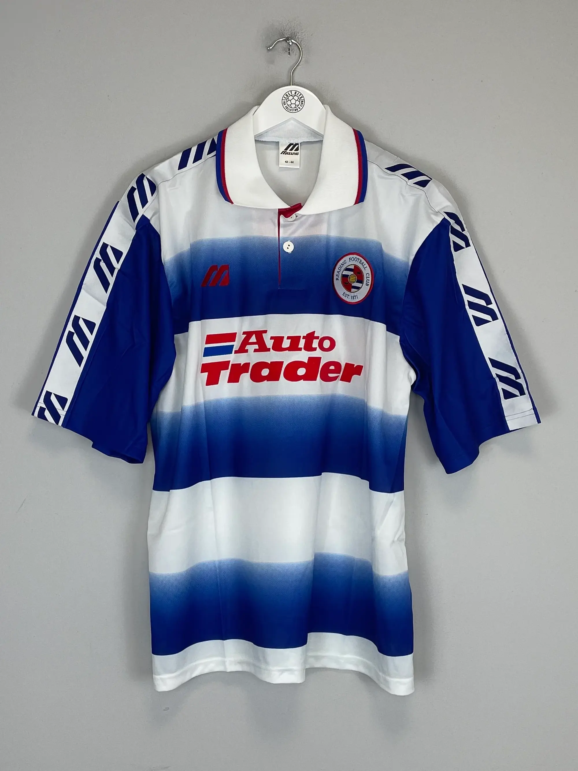CULT KITS - 1998/99 READING *MINT* HOME SHIRT (L) MIZUNO