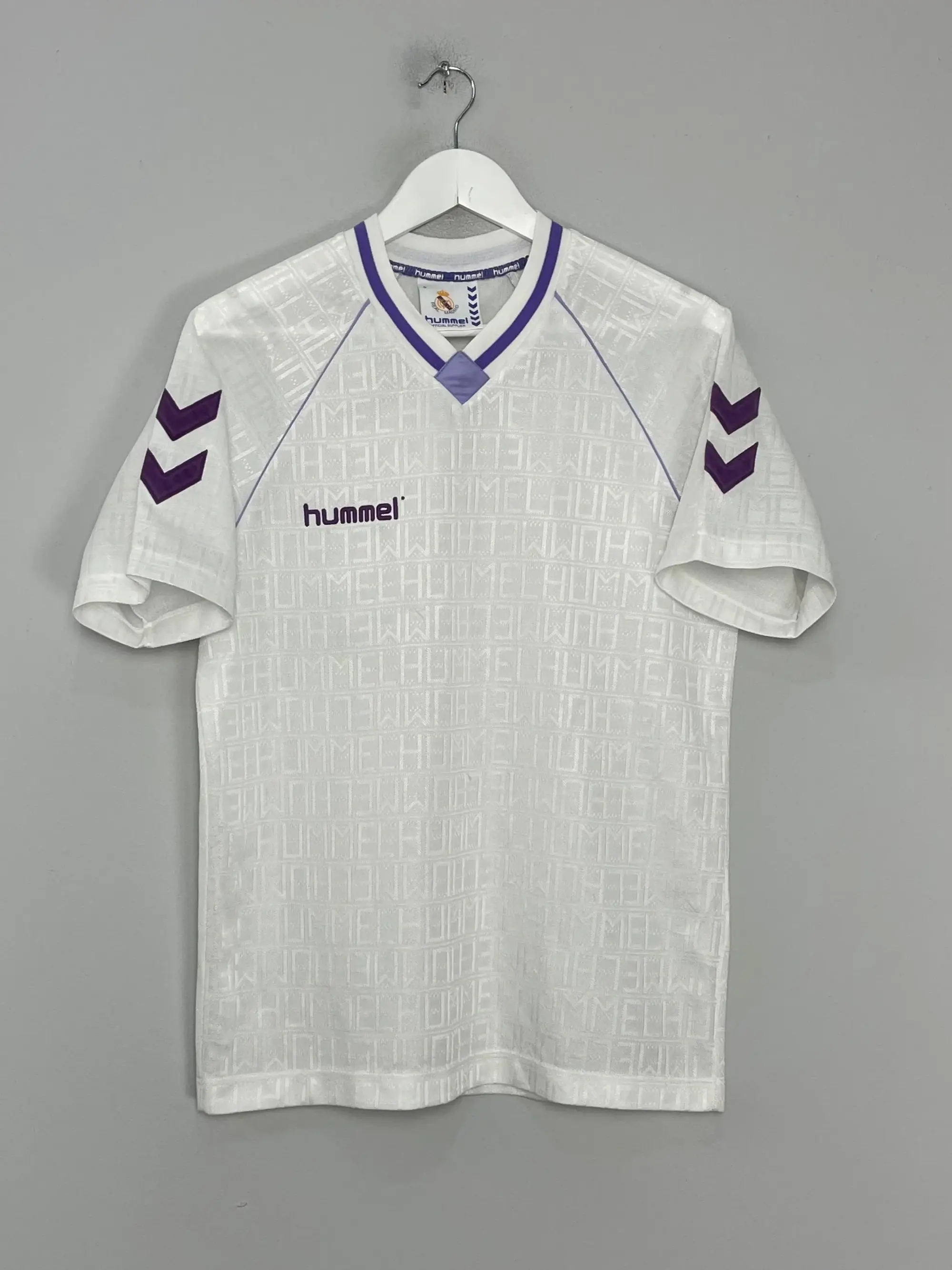 CULT KITS - 1990/91 REAL MADRID TEMPLATE HOME SHIRT (S) HUMMEL