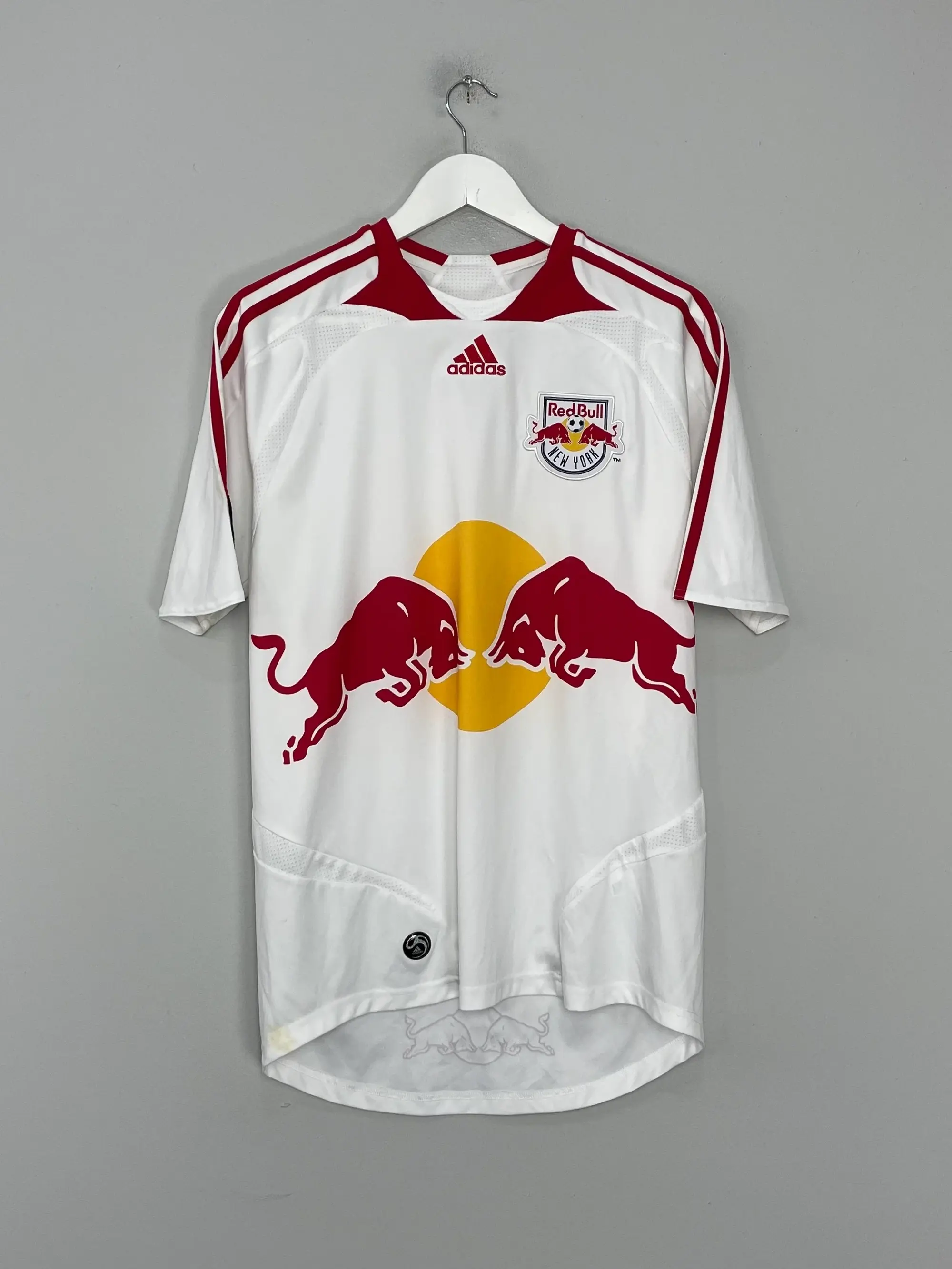 CULT KITS - 2007/08 NEW YORK RED BULLS R.MARQUEZ #4 HOME SHIRT (M) ADIDAS