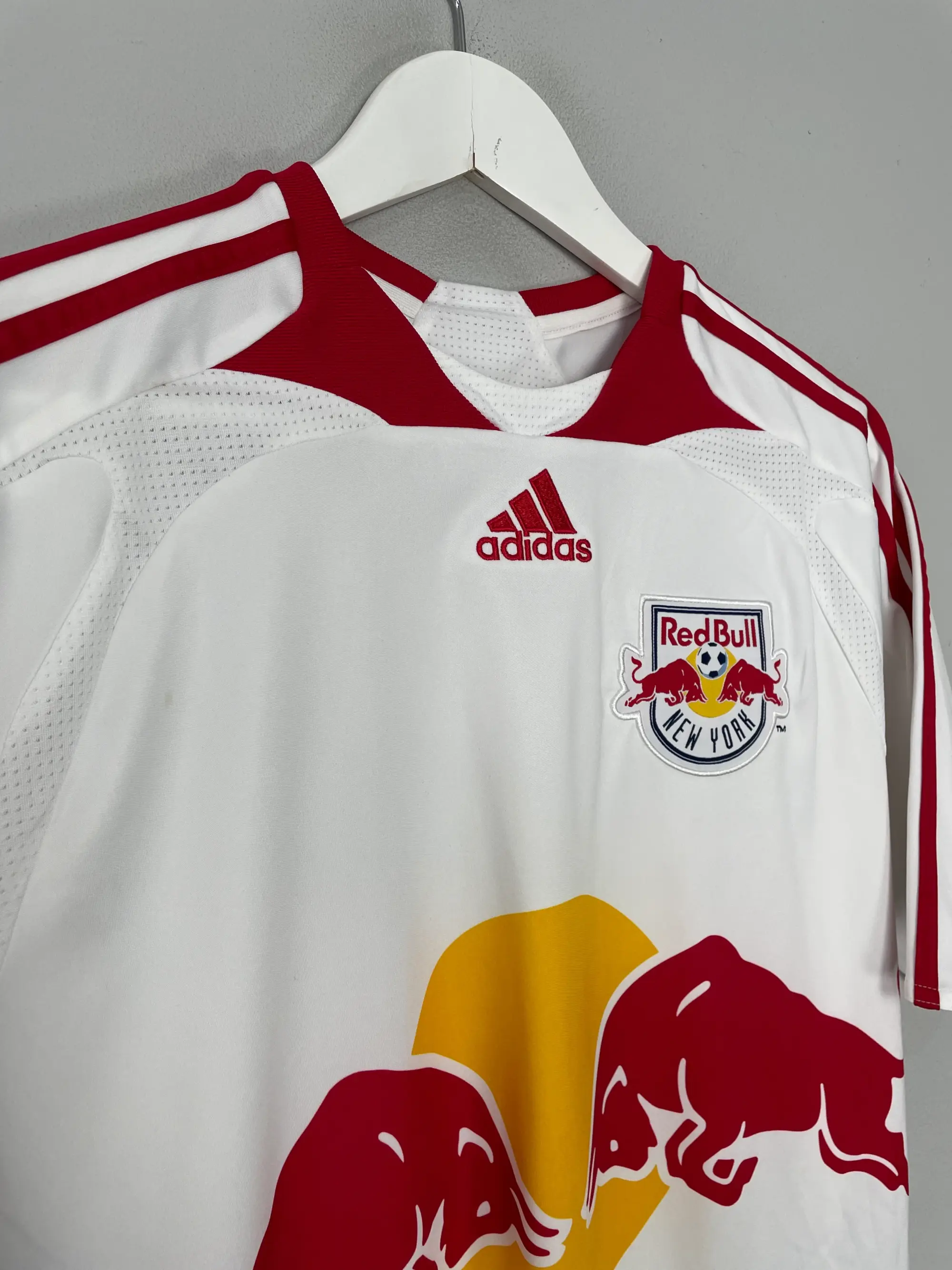CULT KITS - 2007/08 NEW YORK RED BULLS R.MARQUEZ #4 HOME SHIRT (M) ADIDAS
