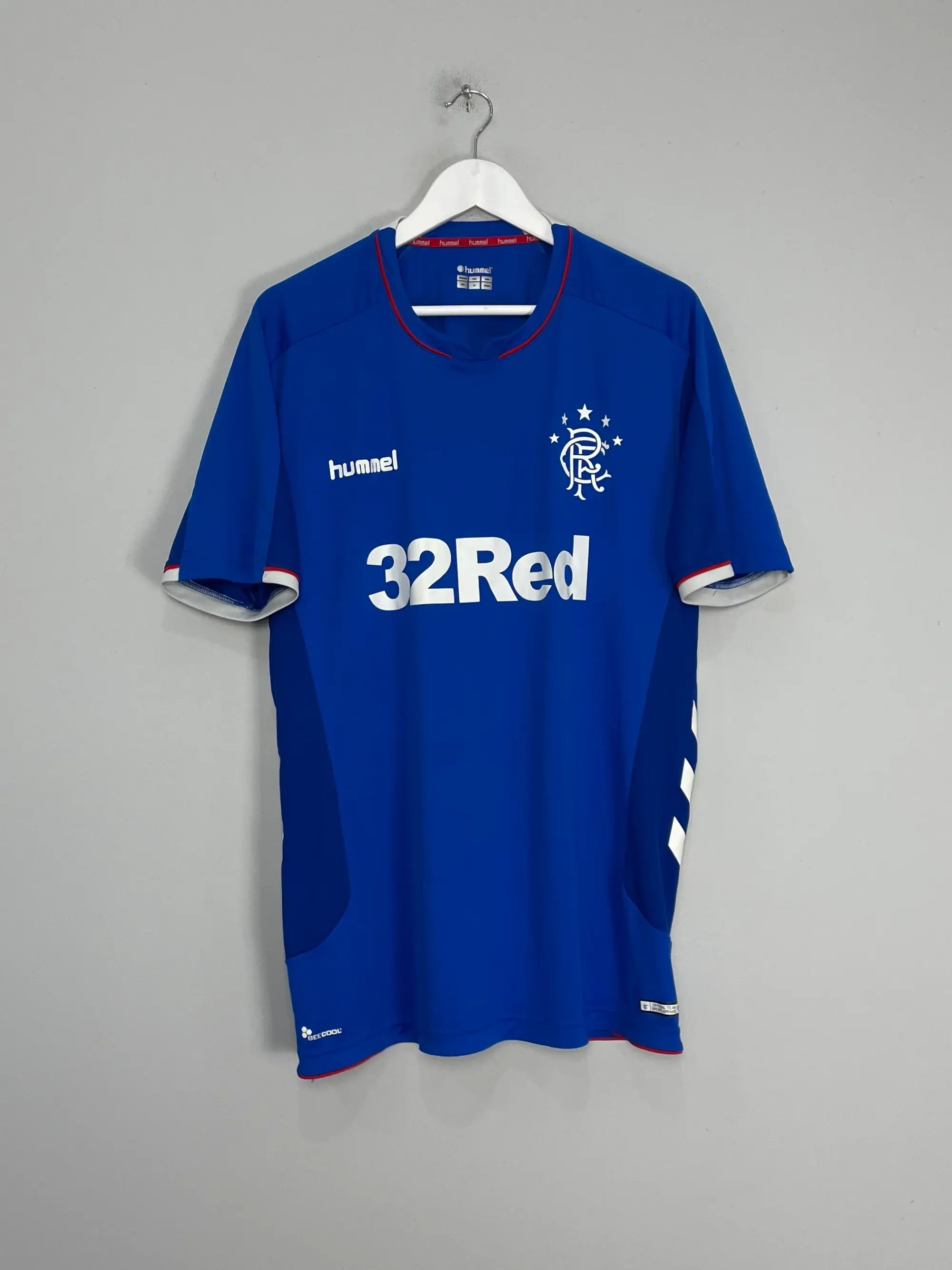 CULT KITS - 2018/19 RANGERS HOME SHIRT (XXL) HUMMEL
