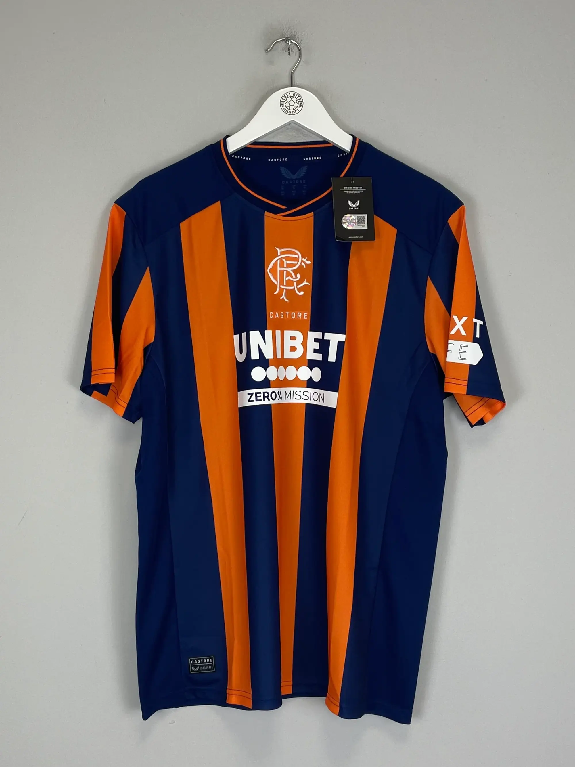 CULT KITS - 2023/24 RANGERS *BNWT* THIRD SHIRT (XL) CASTORE